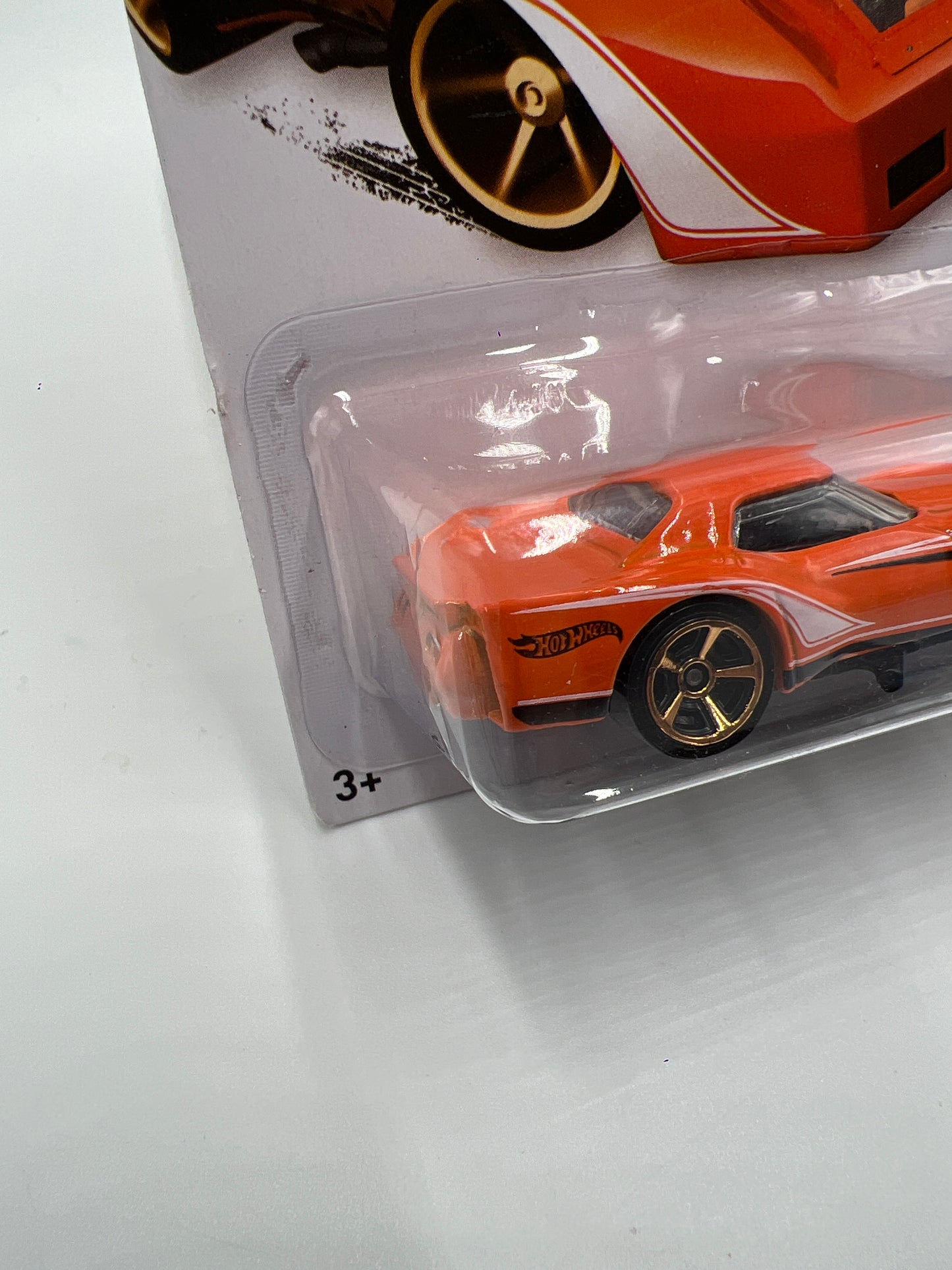 2014 Hot Wheels Workshop #237 76 Greenwood Corvette Orange (Card Not Perfect) 14G