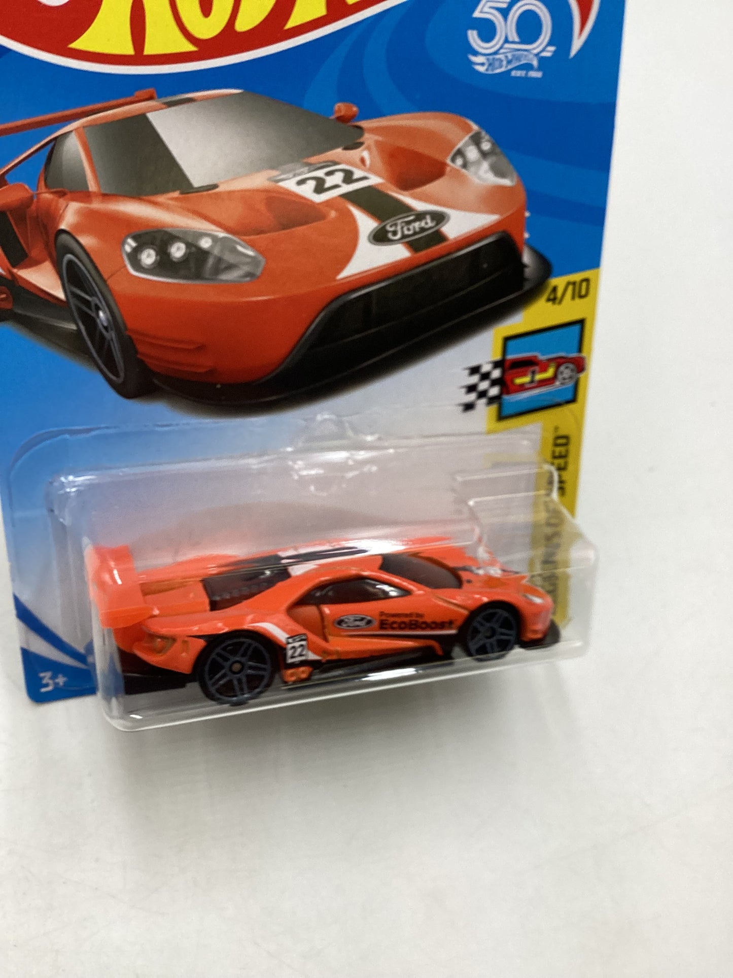 2018 Hot Wheels #071 2016 Ford GT Race Orange 19i