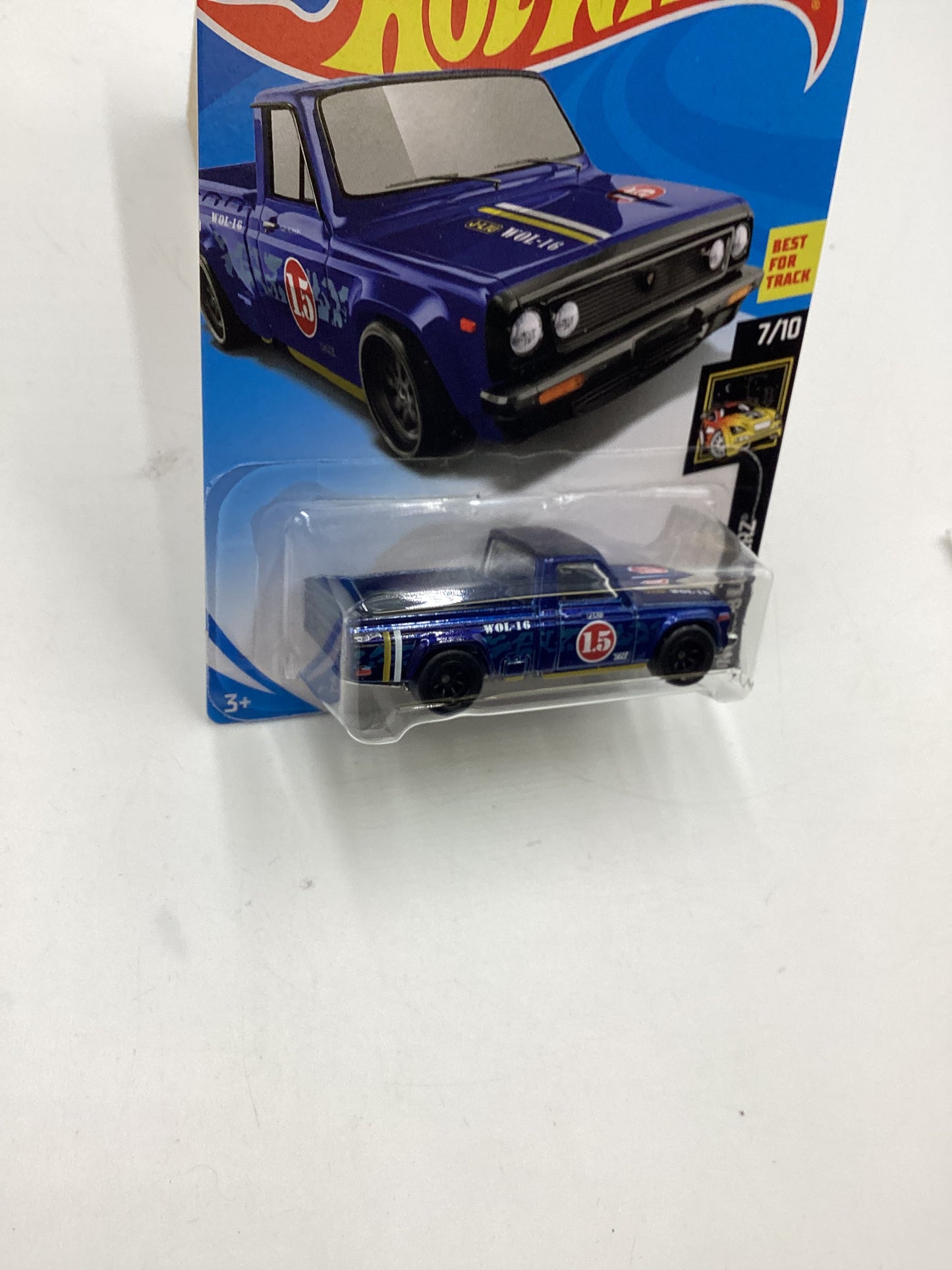 2019 Hot Wheels Super Treasure Hunt #138 Mazda Repu Blue W/ Protector Cracked Blister