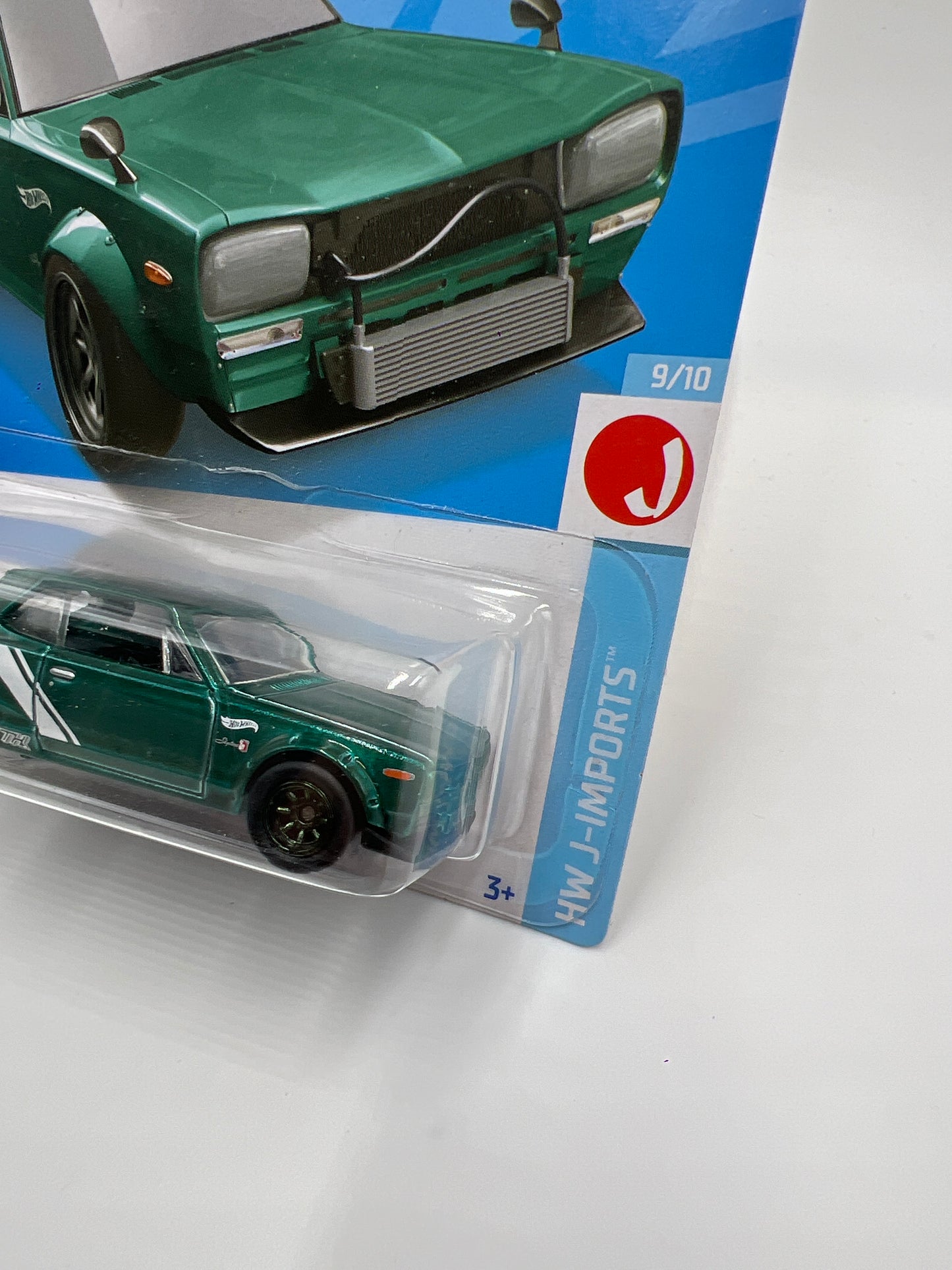 2022 Hot Wheels Super Treasure Hunt #187 Nissan Skyline HT 2000GT-X Green W/Protector