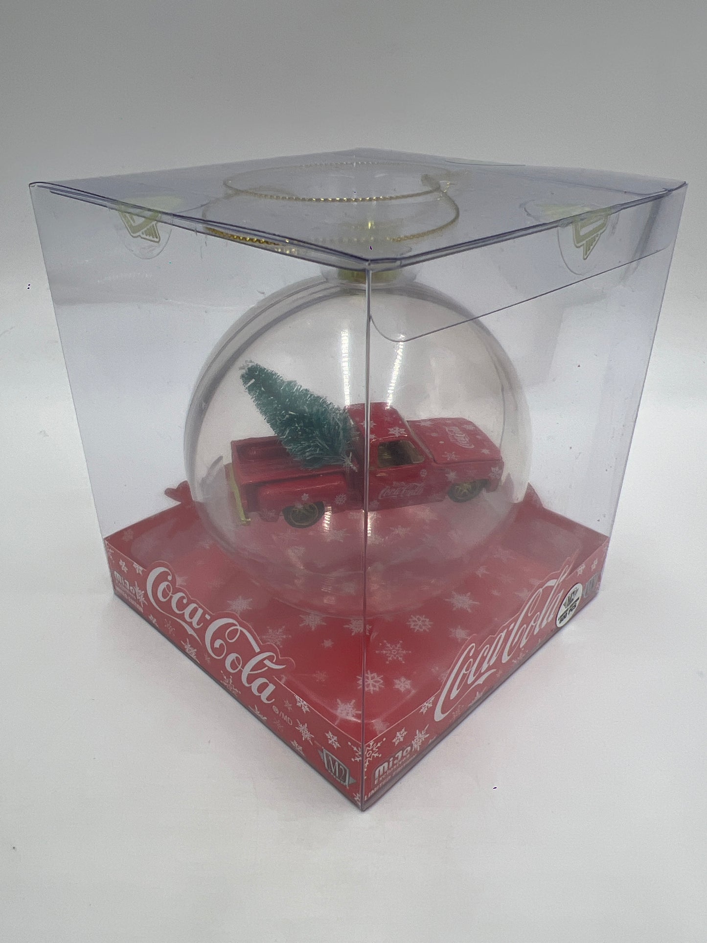 M2 Machines MiJo Exclusives Coca Cola Holiday Christmas Ornaments CHASE 1974 Chevrolet Silverado Stepside Red