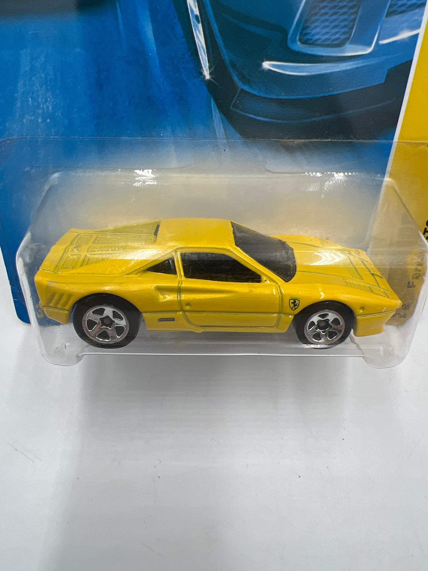 2008 Hot Wheels New Models #038 Ferrari GTO Yellow *Card Not Perfect*