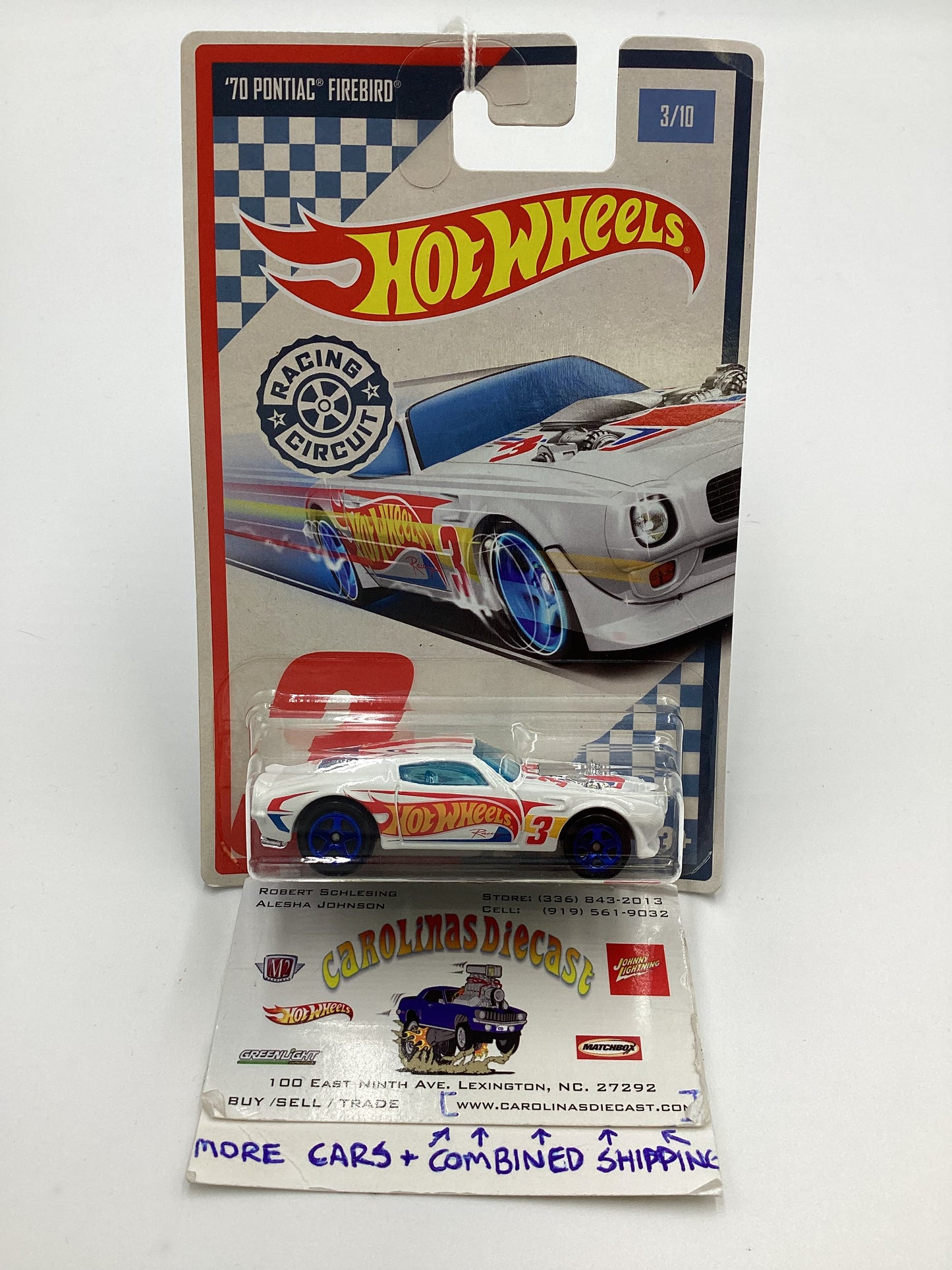 2017 Hot Wheels Racing Circuit #3 70 Pontiac Firebird 152D