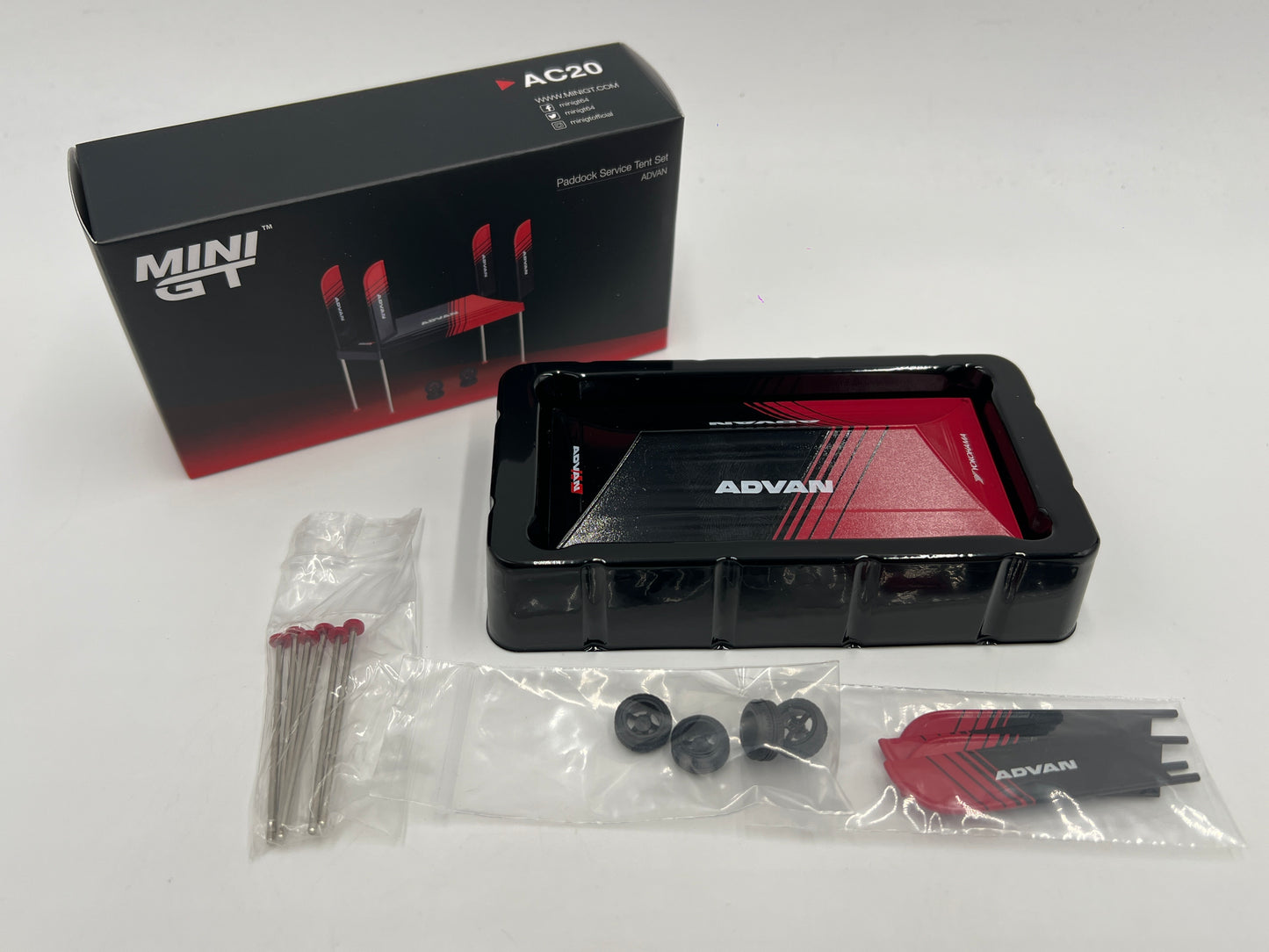 Mini GT #AC20 Advan Paddock Service Tent Set
