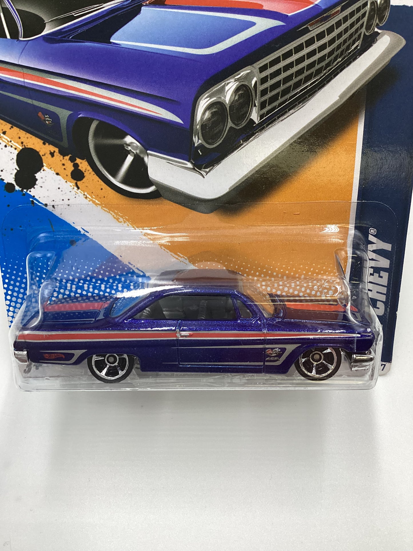 2012 Hot Wheels #103 62 Chevy Blue