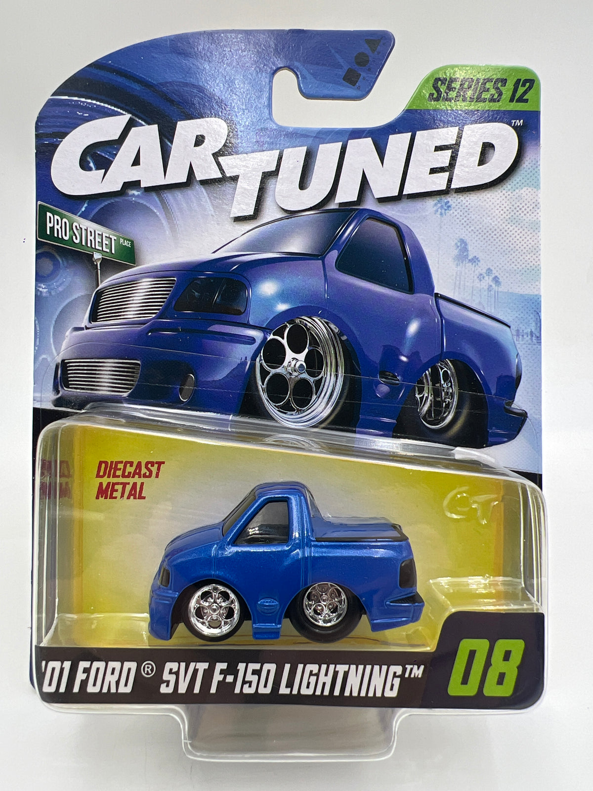 MGA Car Tuned Mainline Series 12 #8 01 Ford SVT F-150 Lightning Blue