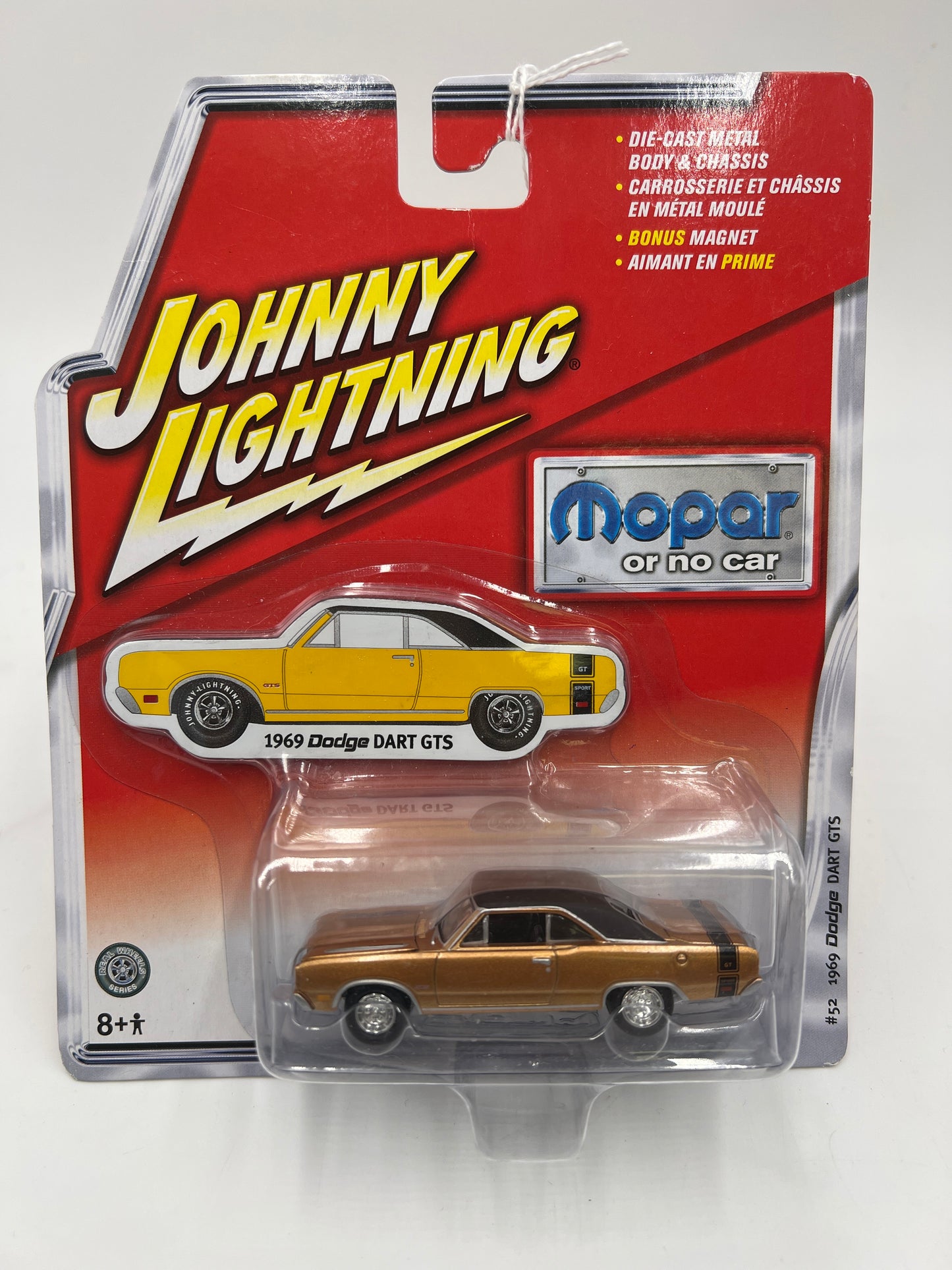 Johnny Lightning Mopar Or No Car 1969 Dodge Dart GTS Gold 218E