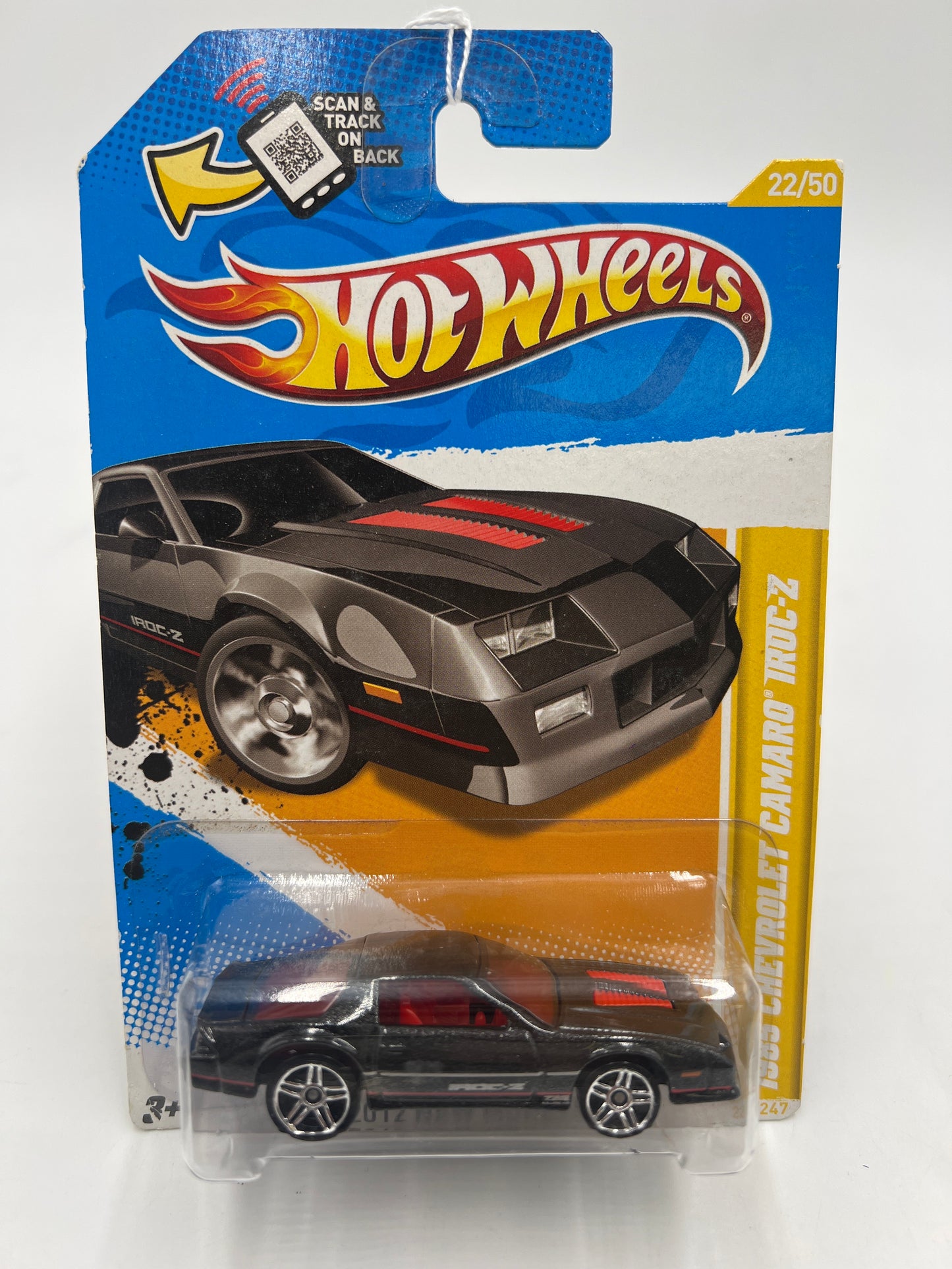 2012 Hot Wheels New Models #22 1985 Chevrolet Camaro IROC-Z Black 6C