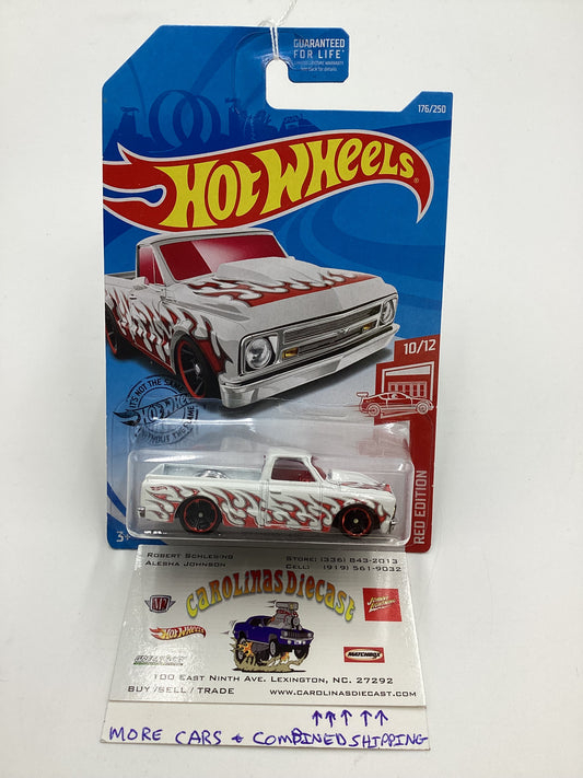 2019 Hot Wheels Target Red Edition #176 67 Chevy C10 White 148A