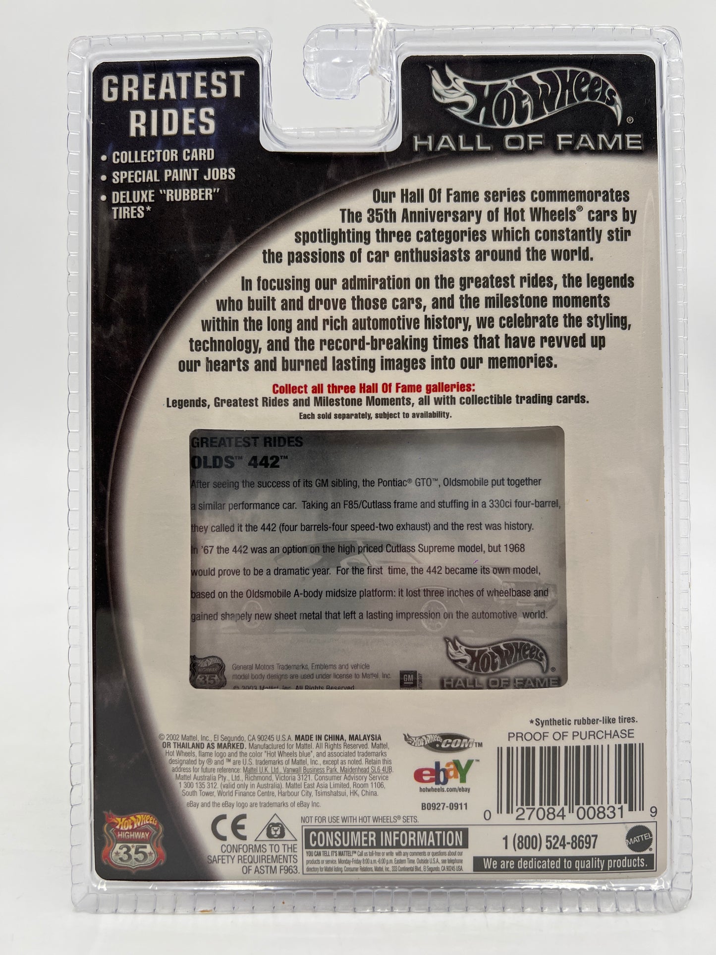 Hot Wheels Hall of Fame Greatest Rides Olds 442 Red 245R