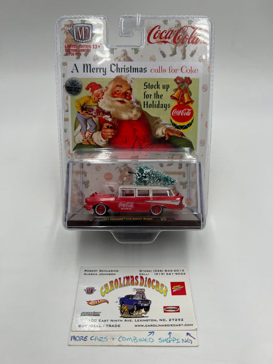 M2 Machines Coca Cola CHASE 1957 Chevrolet 210 Station Wagon Red SC02