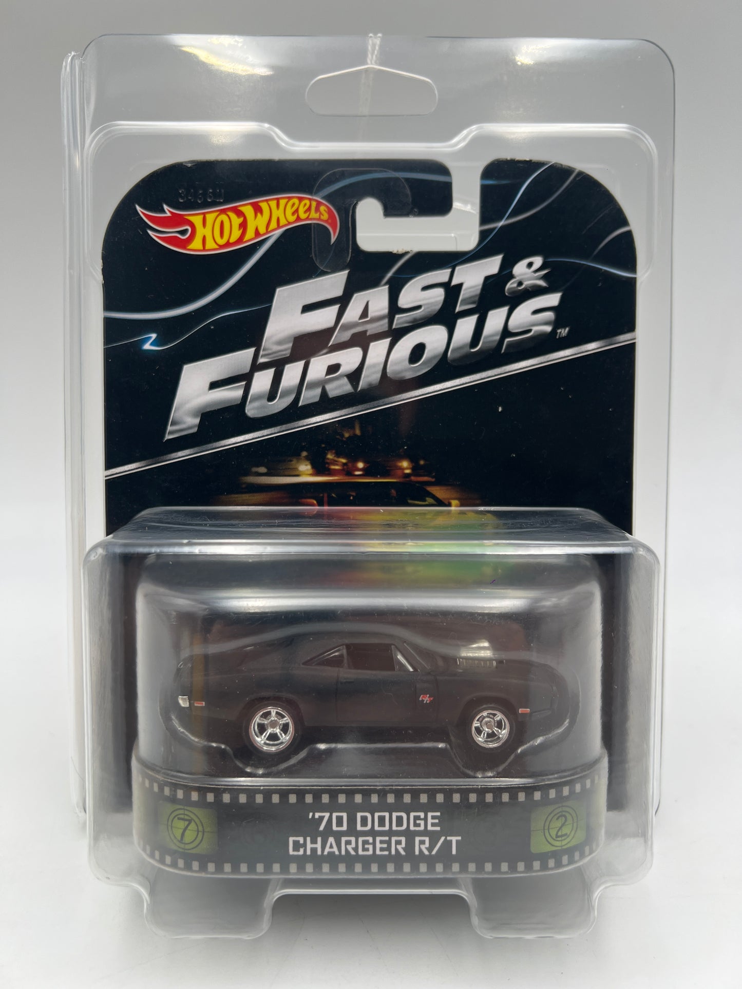 Hot Wheels Retro Entertainment Fast And Furious 70 Dodge Charger R/T W/Protector