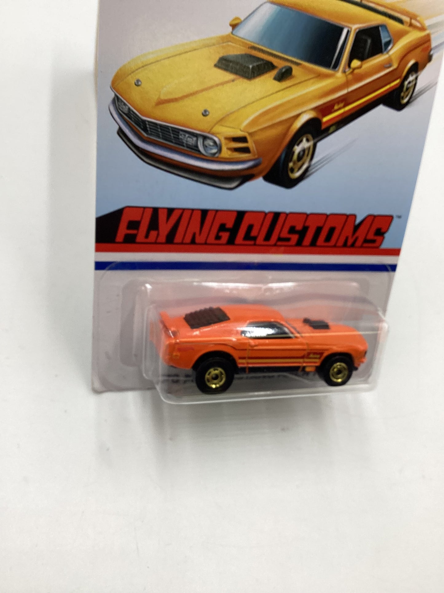 Hot Wheels Target Exclusive Flying Customs 70 Ford Mustang Mach 1 Orange