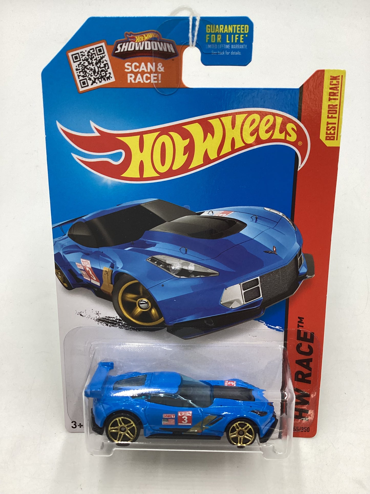 2015 Hot Wheels HW Race #155 Corvette C7.R Blue 2C