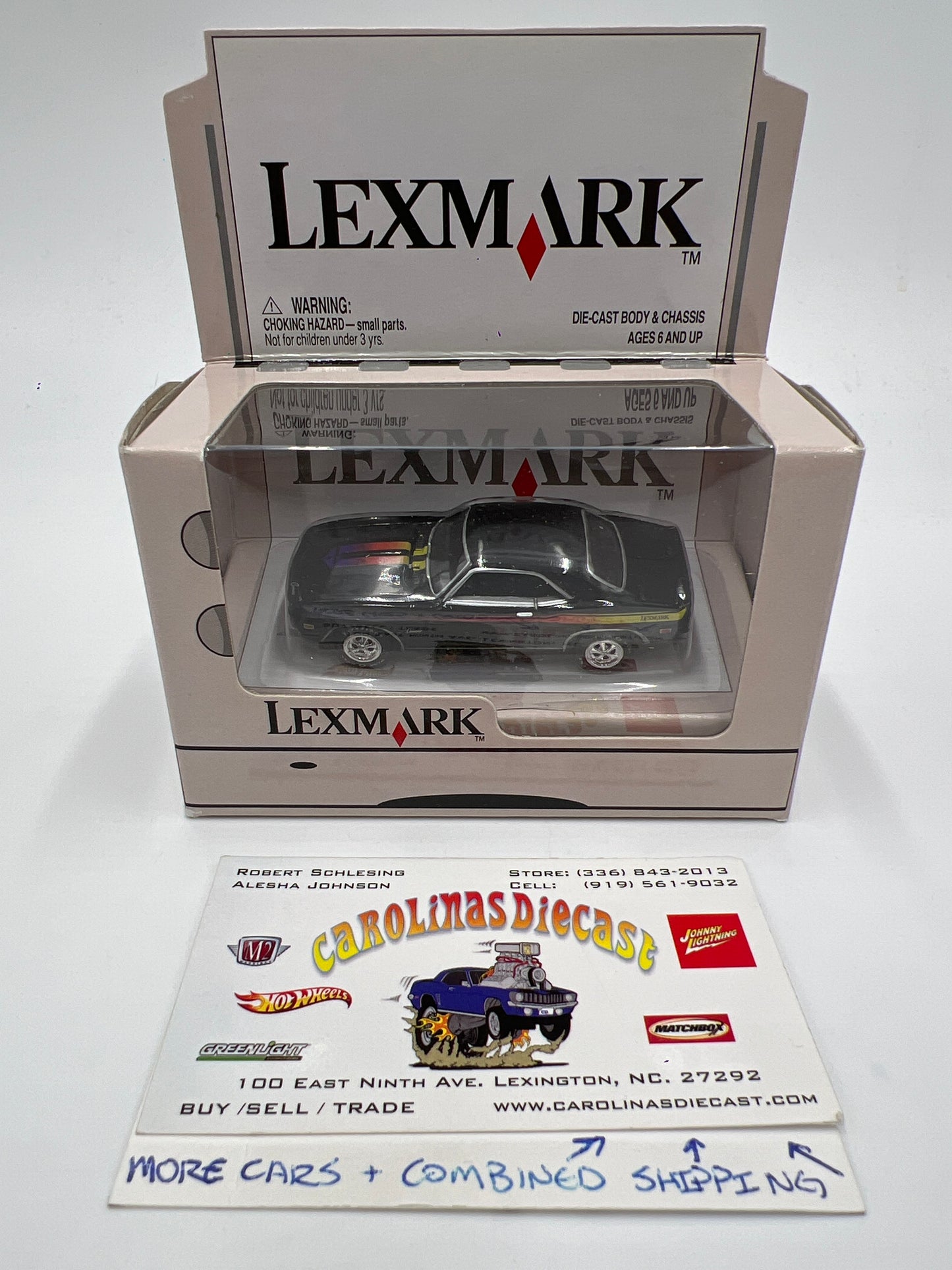 Johnny Lightning Lexmark 1969 Chevrolet Camaro Black