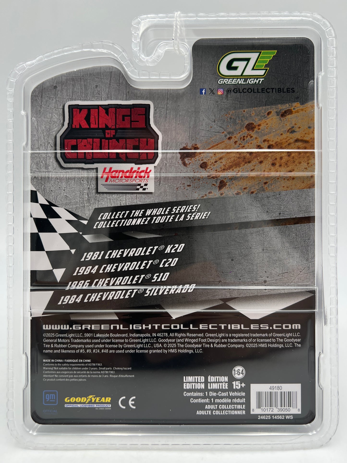 Greenlight Kings of Crunch Hendrick Series #24 William Byron 1986 Chevrolet S10