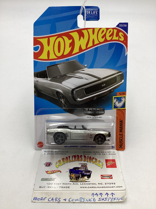 2022 Hot Wheels Zamac #222 69 Camaro Convertible  147C