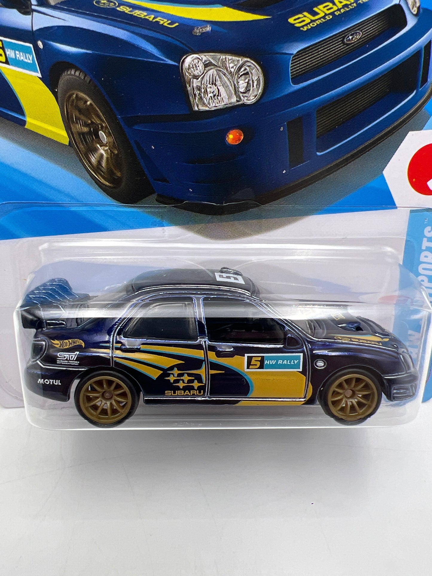 2026 Hot Wheels J Case Super Treasure Hunt #176 Subaru Impreza WRX Blue W/Protector