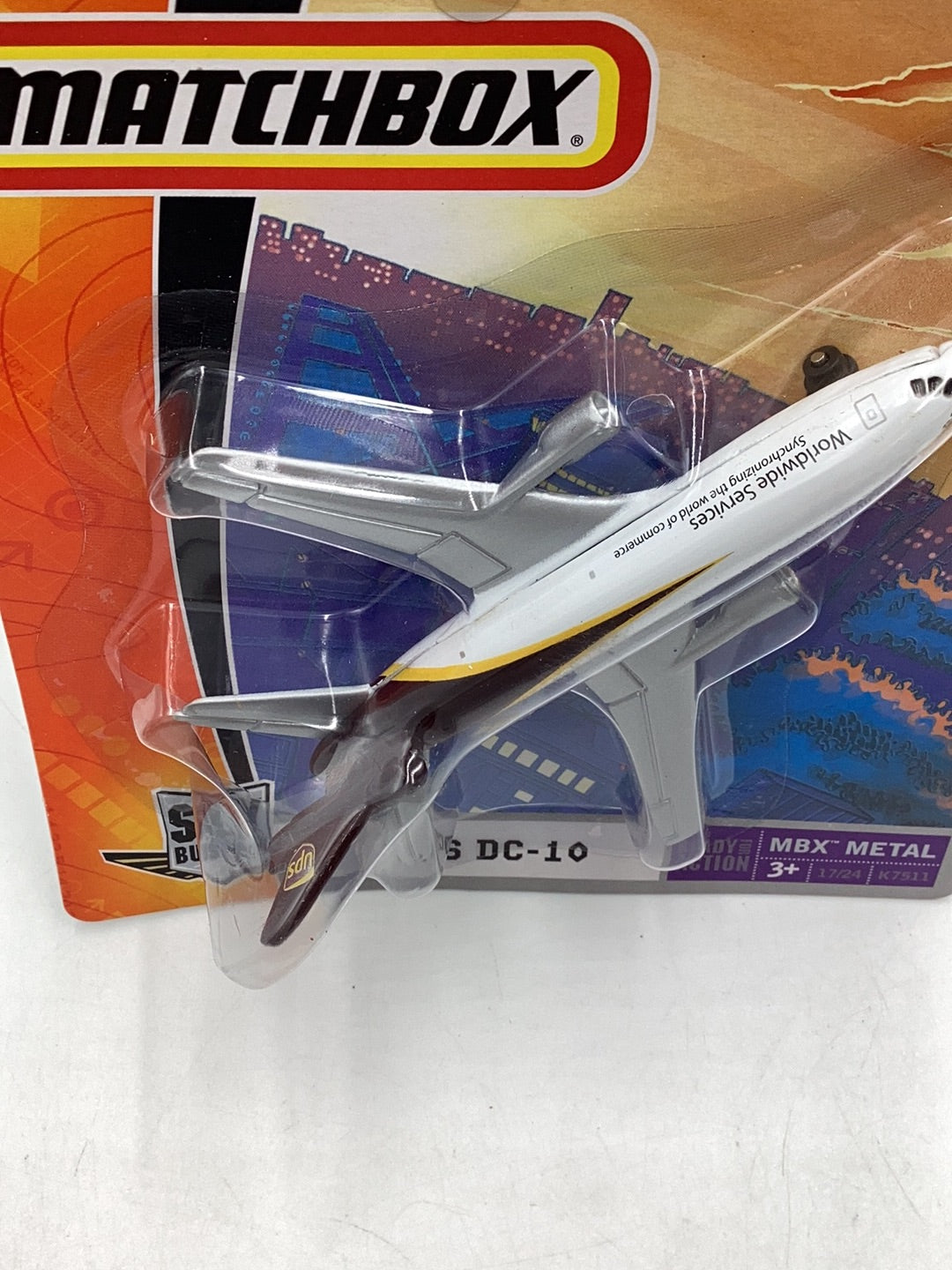 2000 Matchbox Sky Busters UPS DC-10 113C