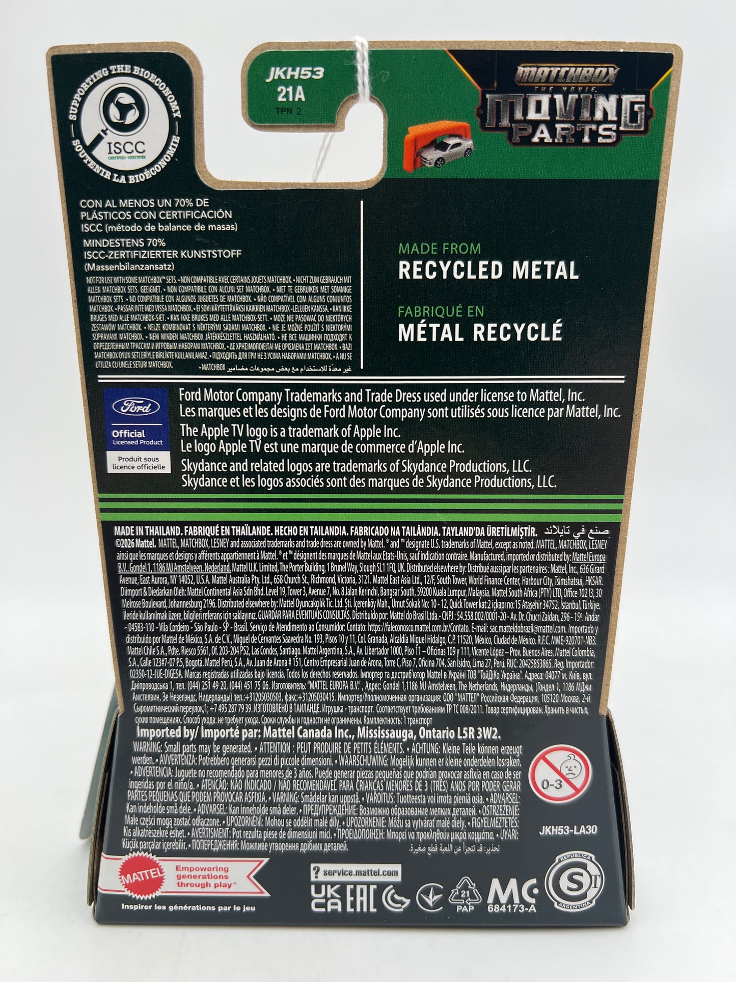 2026 Matchbox The Movie Moving Parts #4 Ford GT40 Black 219D