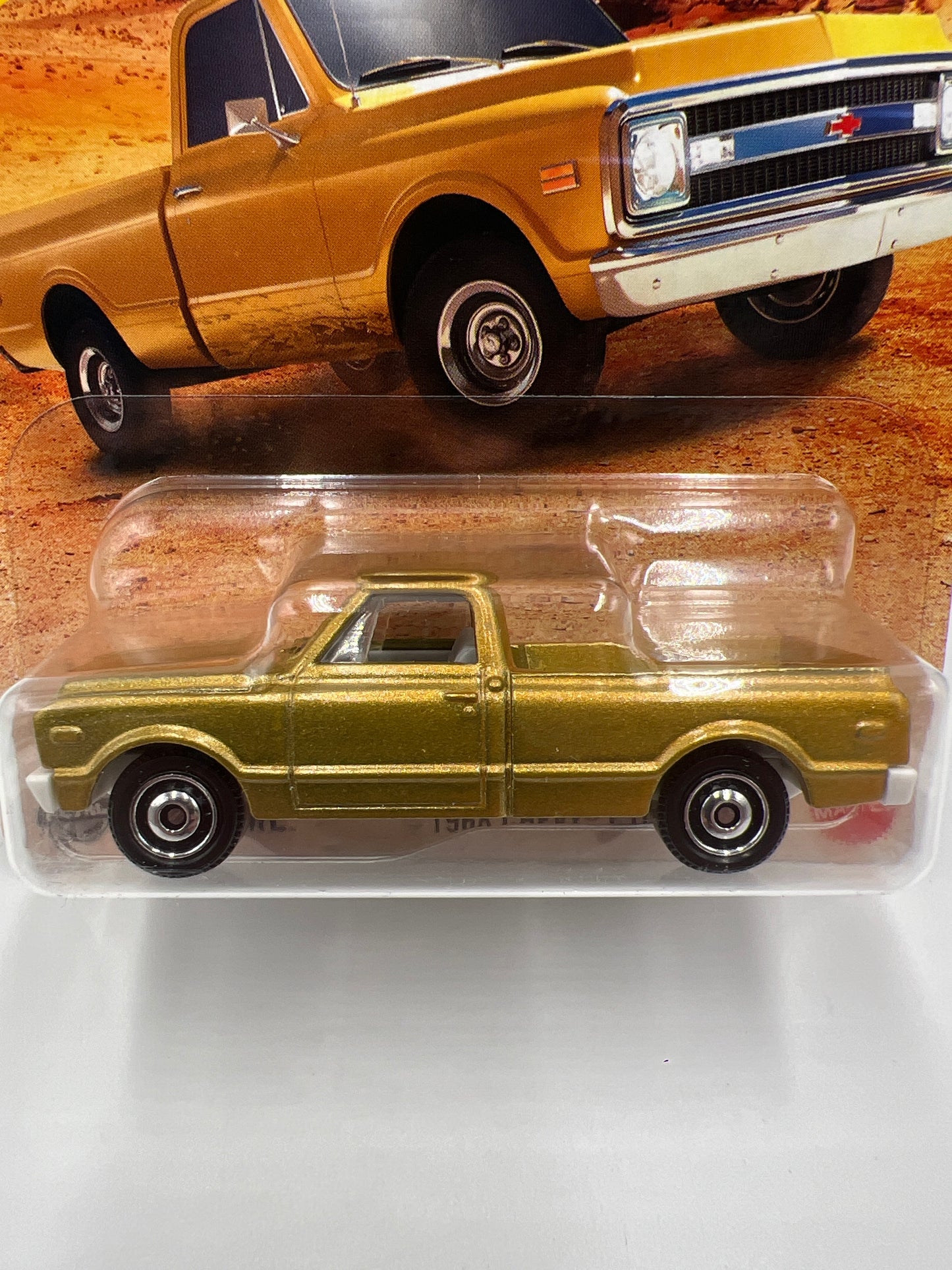2025 Matchbox #110 1968 Chevy C10 Gold 213D