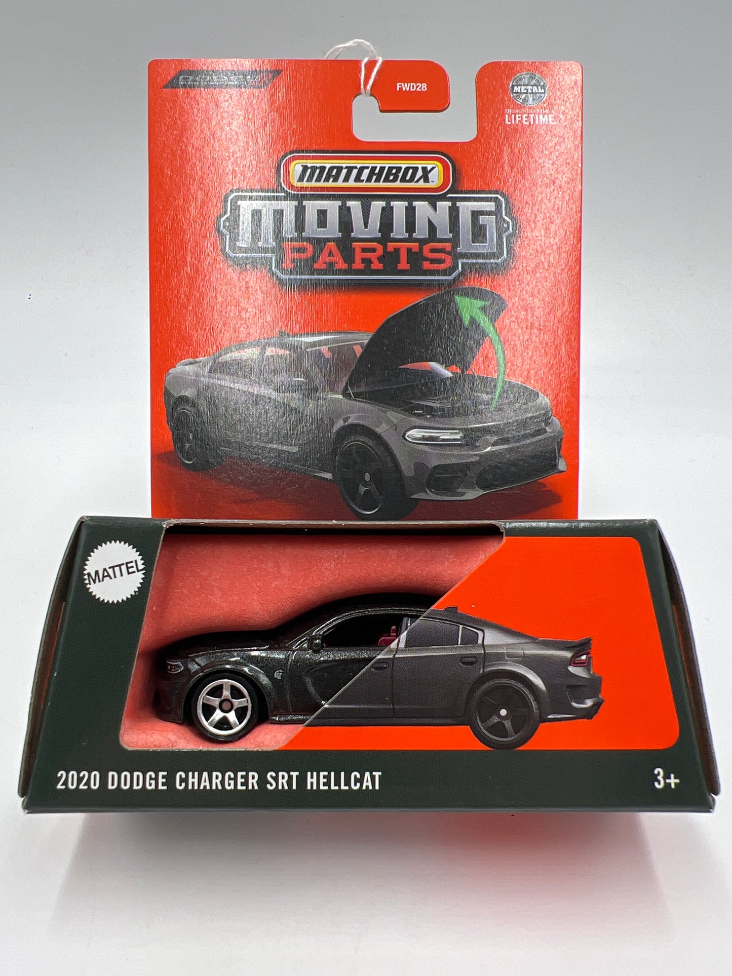 2025 Matchbox Moving Parts #48 2020 Dodge Charger SRT Hellcat Black 163D