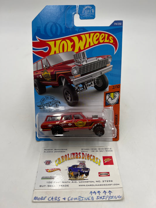 2020 Hot Wheels Muscle Mania  #174 64 Nova Wagon Gasser Red 7i