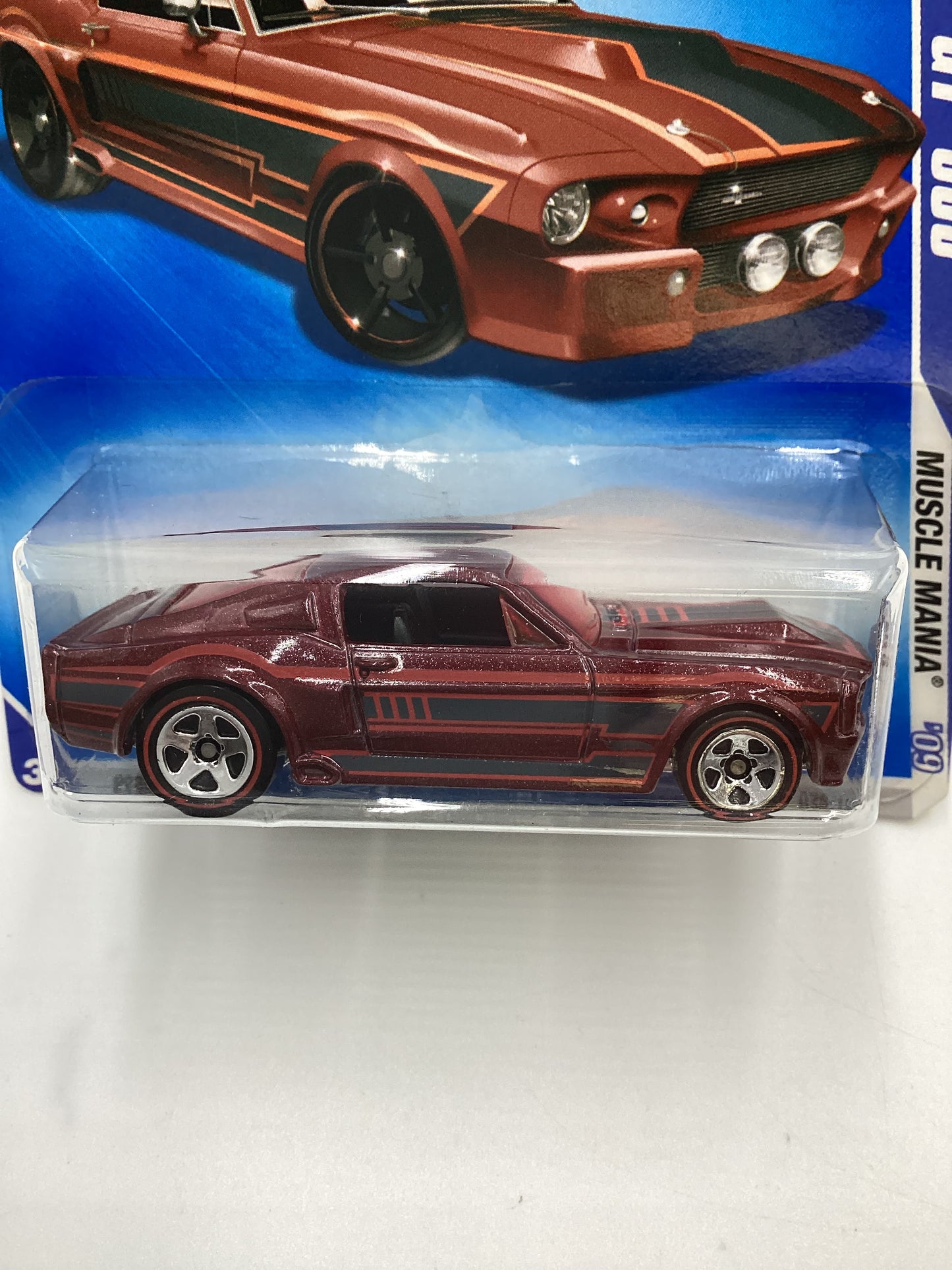 2009 Hot Wheels #078 67 Shelby GT-500 Red Walmart Exclusive 239B