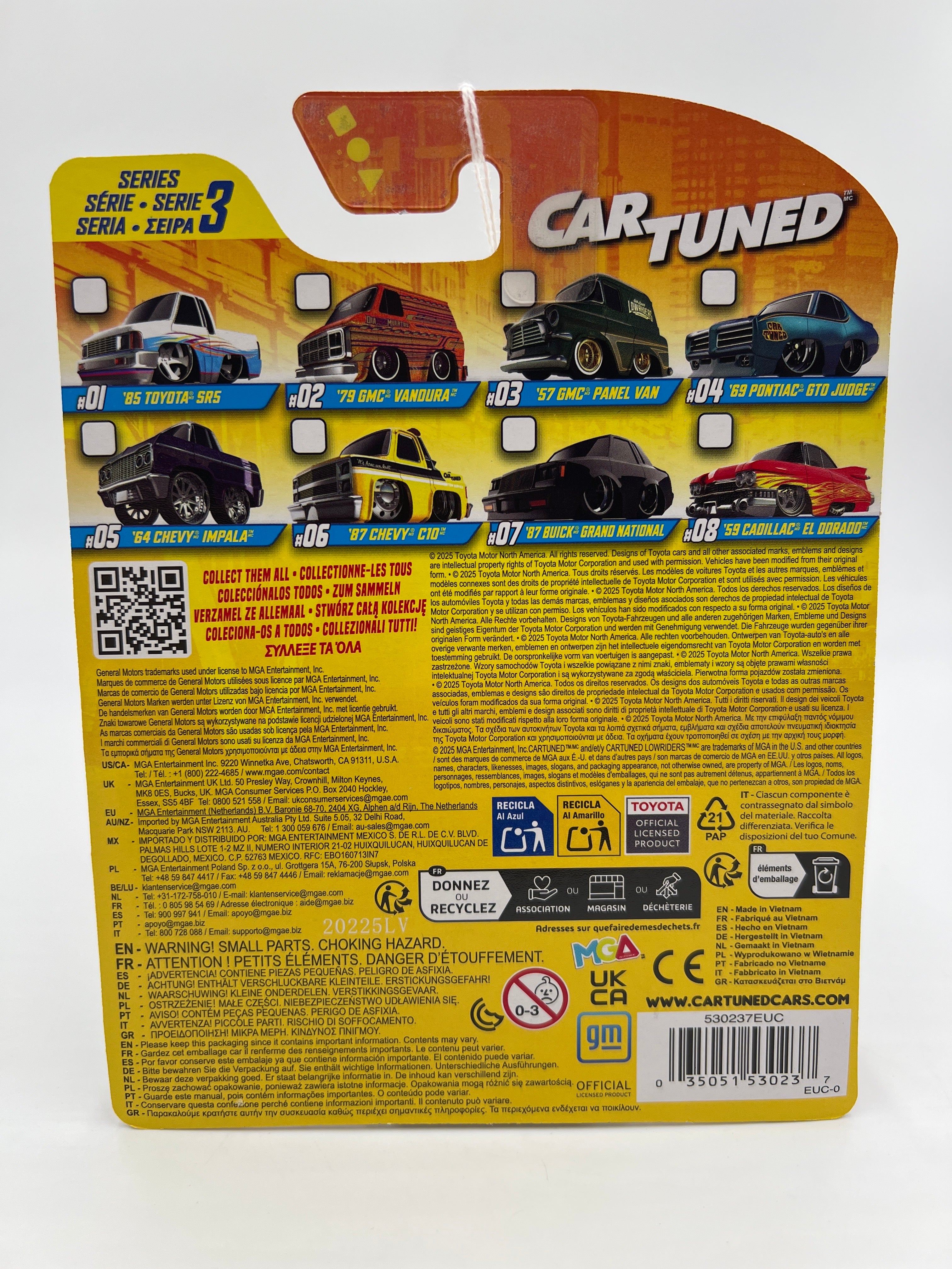 2025 MGA Car Tuned Series 3 #2 79 GMC Vandura Orange 179B