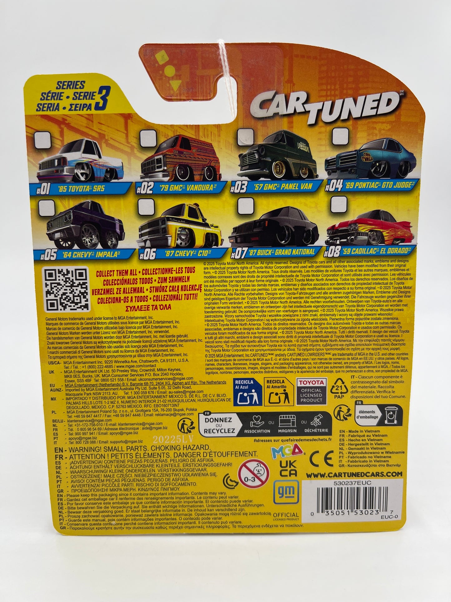 2025 MGA Car Tuned Series 3 #2 79 GMC Vandura Orange 179B