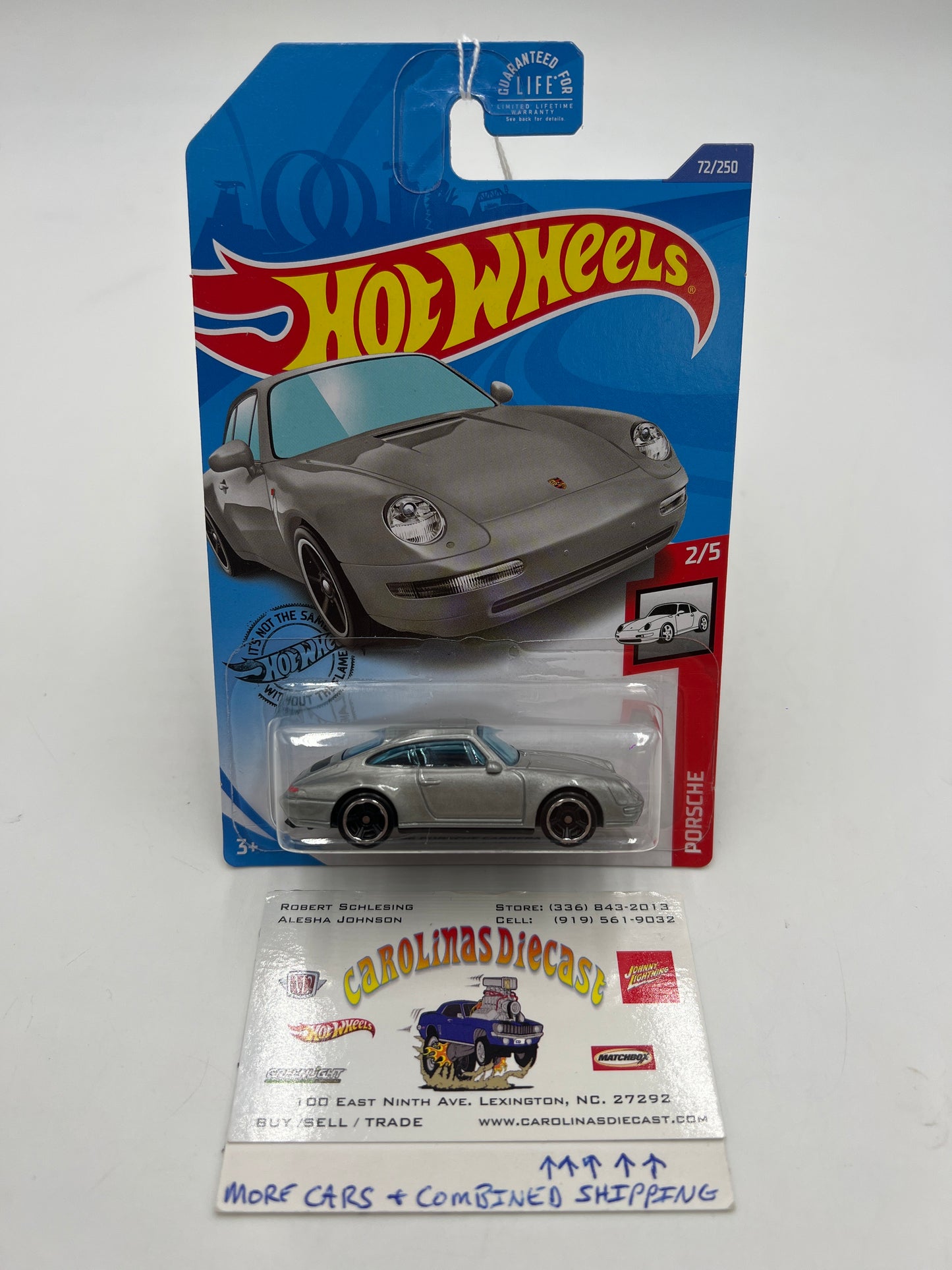 2020 Hot Wheels #72 Kroger Exclusive 96 Porsche Carrera Silver