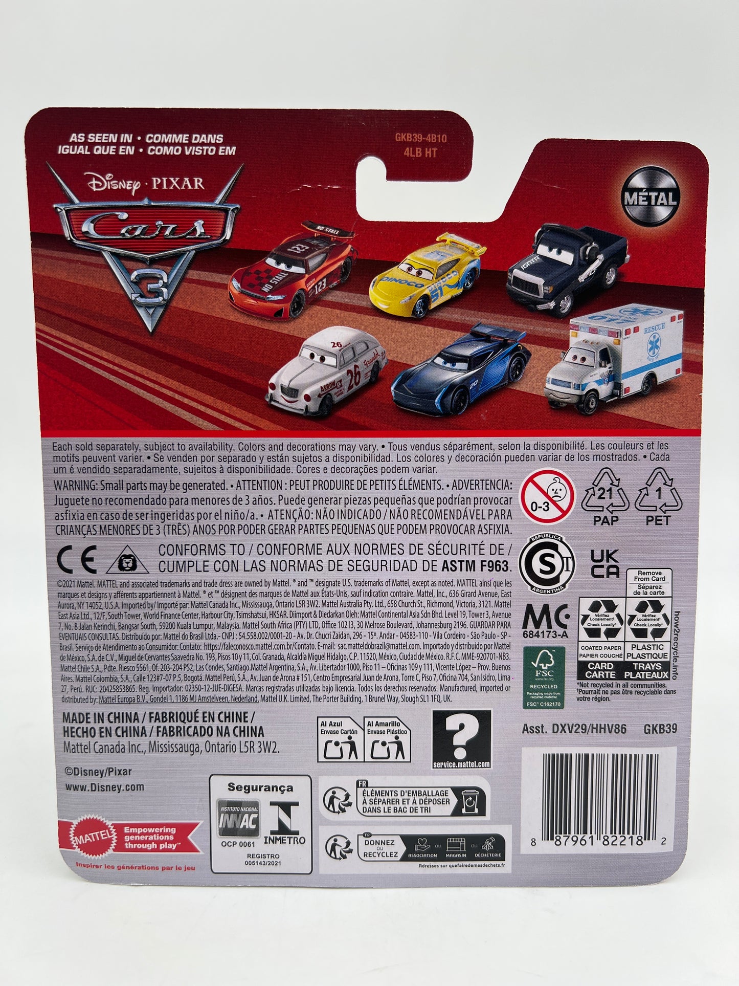 Disney Pixar Cars 3 Aaron Clocker 140G