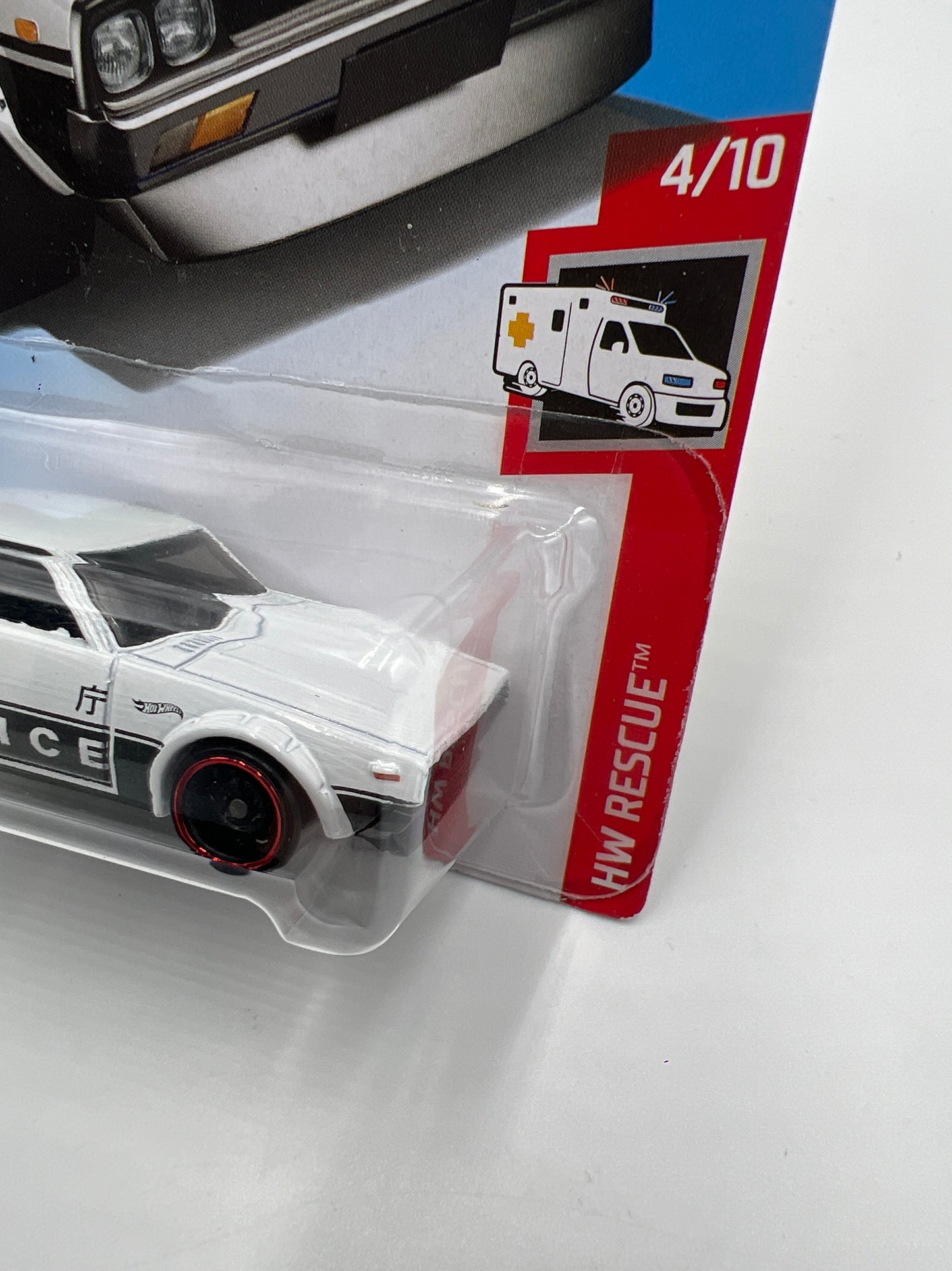 2019 Hot Wheels HW Rescue #160 Nissan Skyline 2000 GT-R Police Black/White 82E