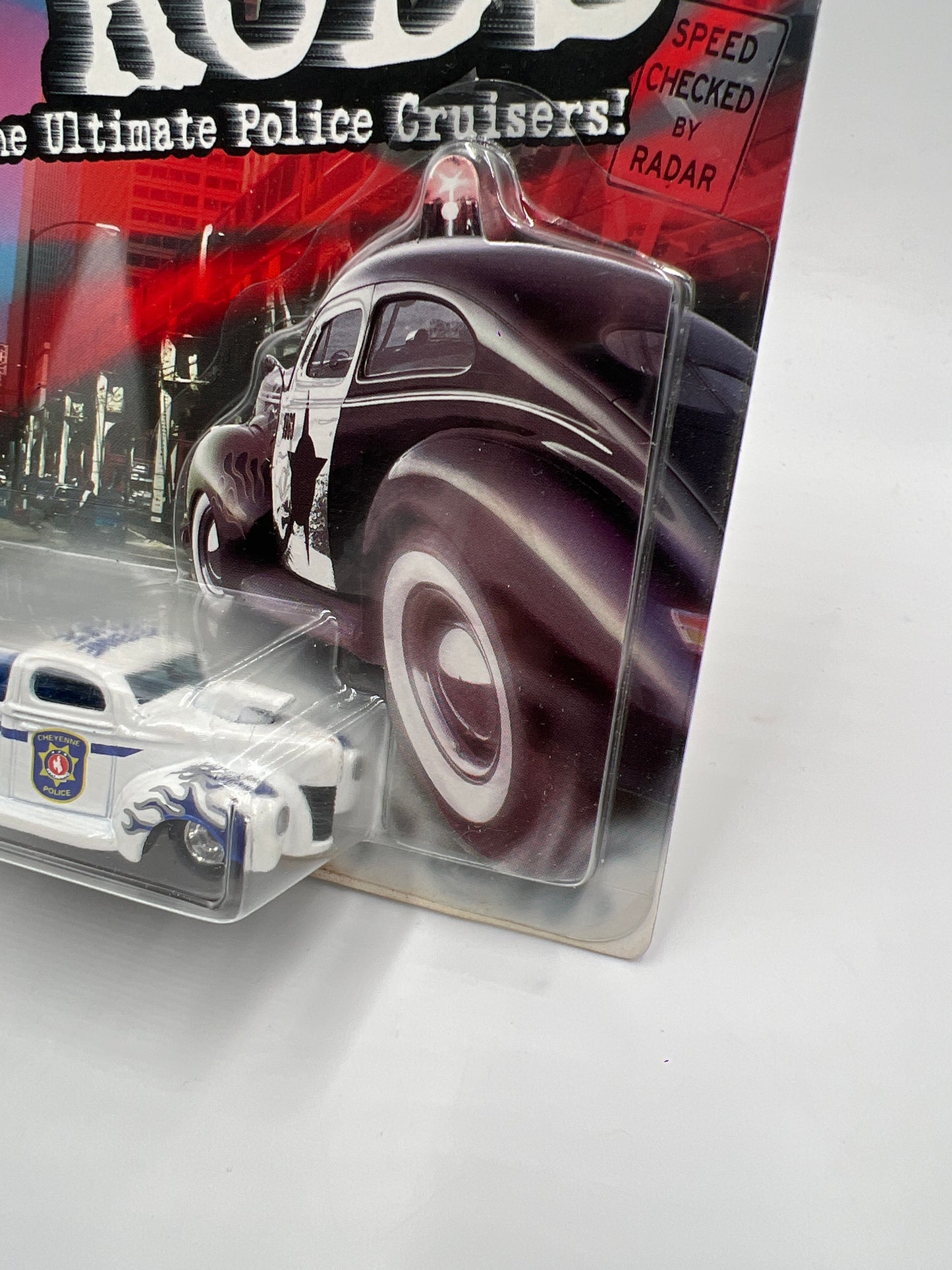 Hot Wheels Cop Rods Series 2 Cheyenne WY 40 Ford W/Real Riders