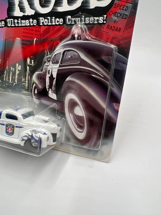Hot Wheels Cop Rods Series 2 Cheyenne WY 40 Ford W/Real Riders