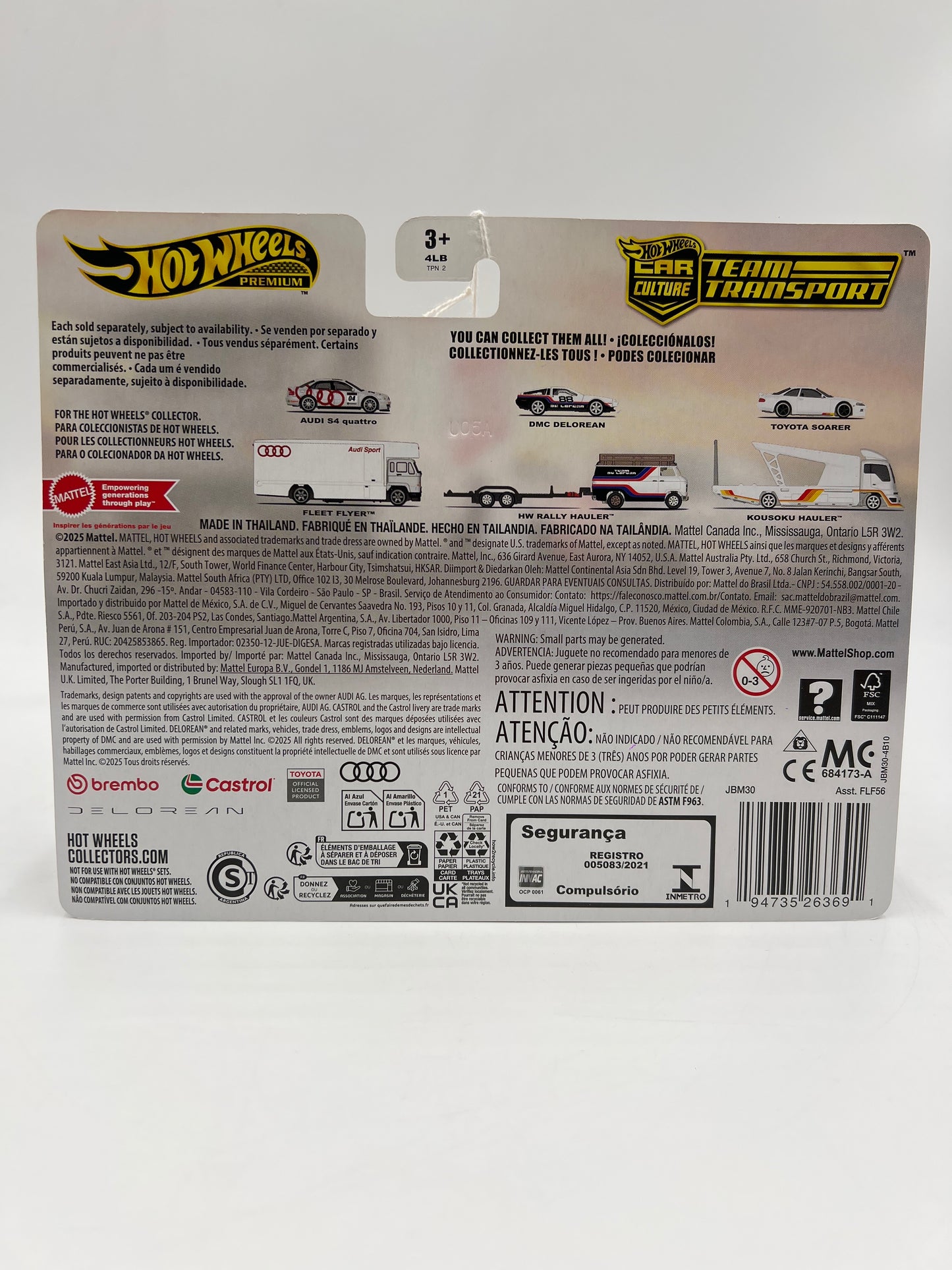 Hot Wheels Team Transport #77 Audi S4 Quattro & Fleet Flyer 281G