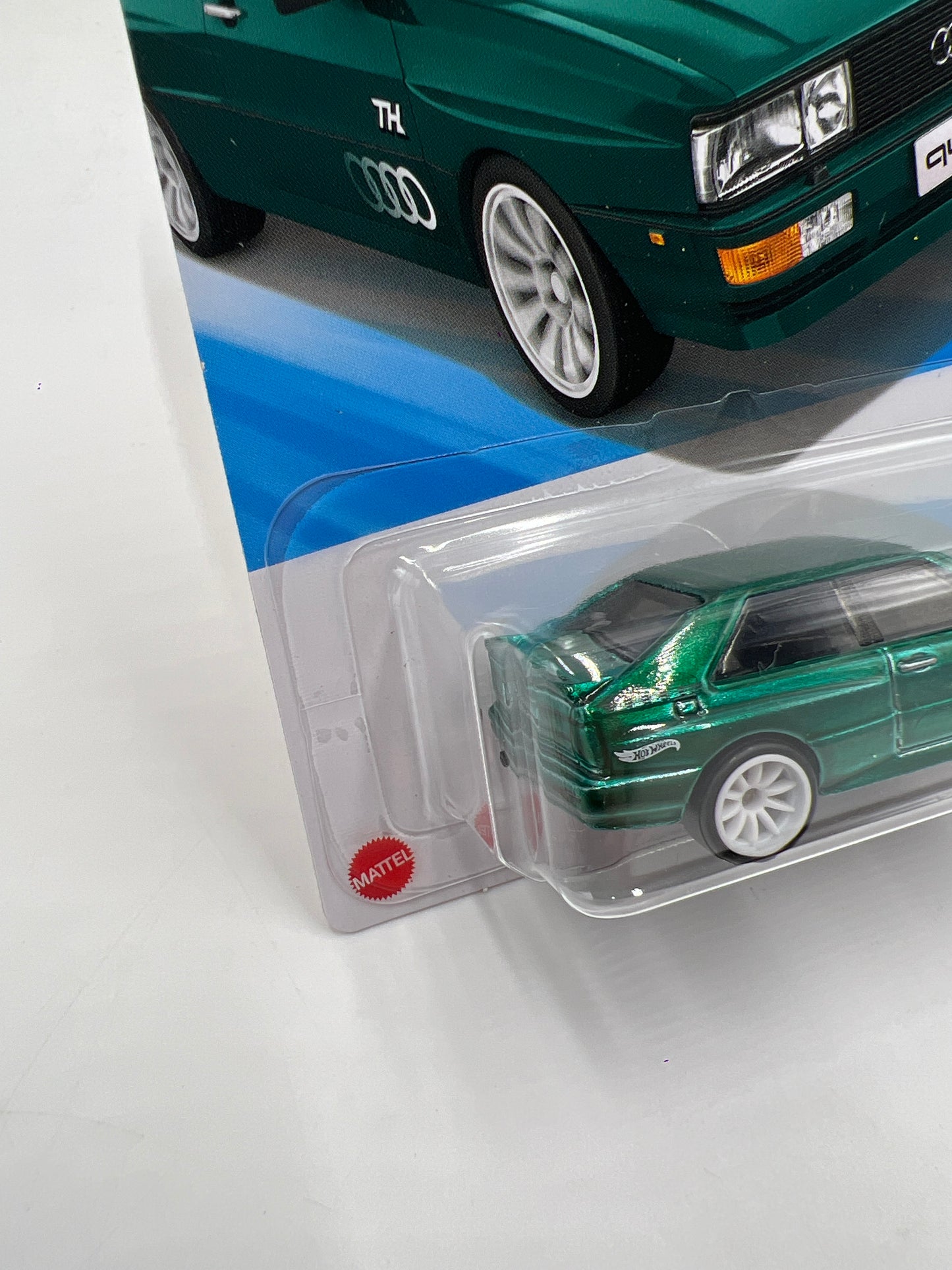 2025 Hot Wheels A Case Super Treasure Hunt #16 87 Audi Quattro Green W/Protector
