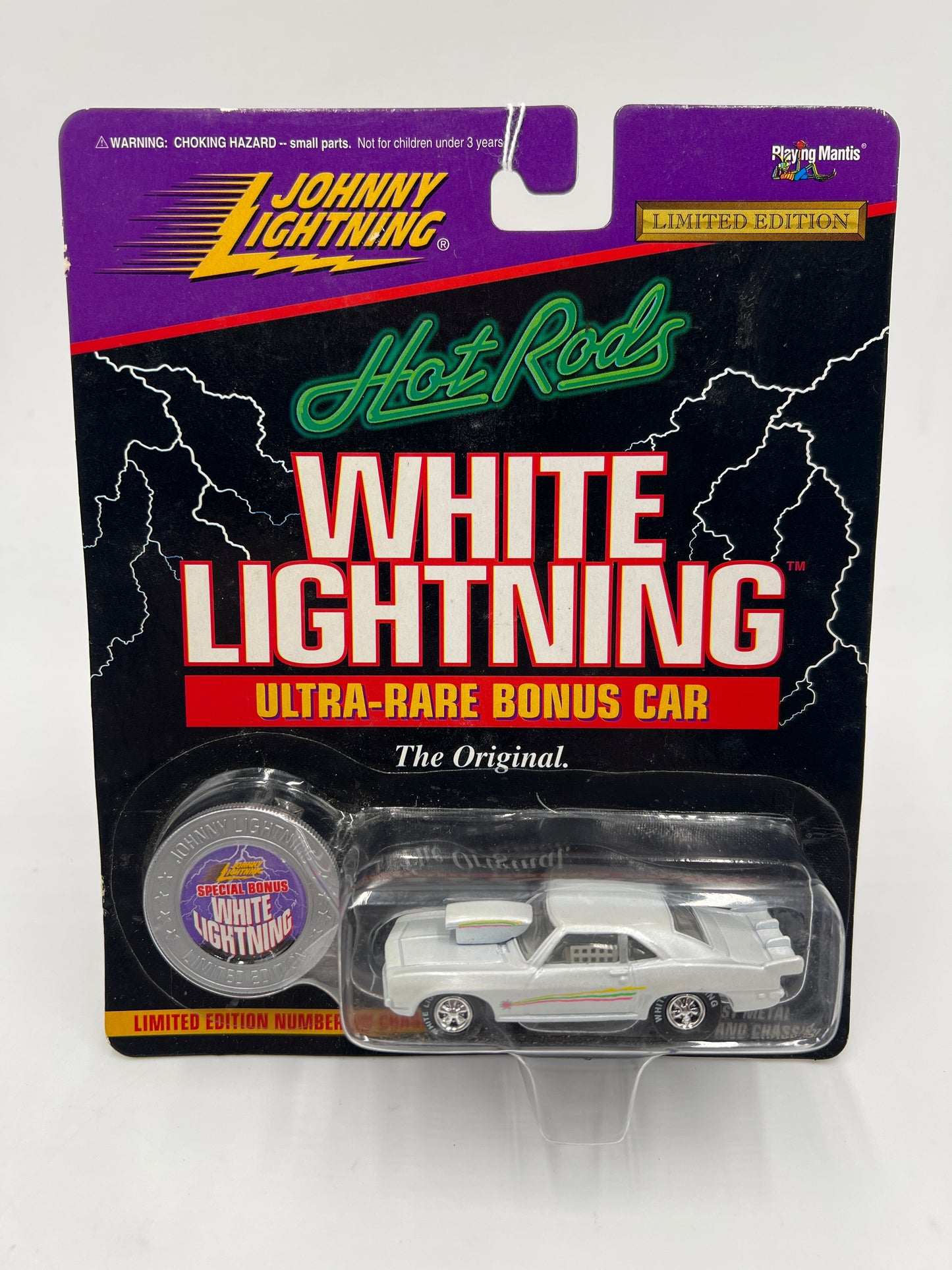 Johnny Lightning White Lightning Chase Hot Rods #229 1969 Pro Street Camaro White