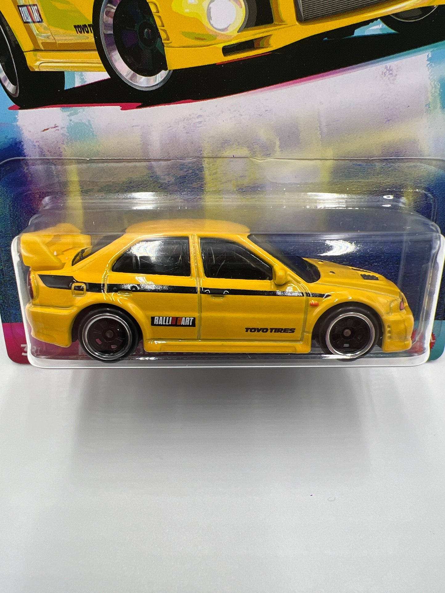 2024 Hot Wheels 90s Street Scene #2 Mitsubishi Lancer Evolution VI Yellow 161Q