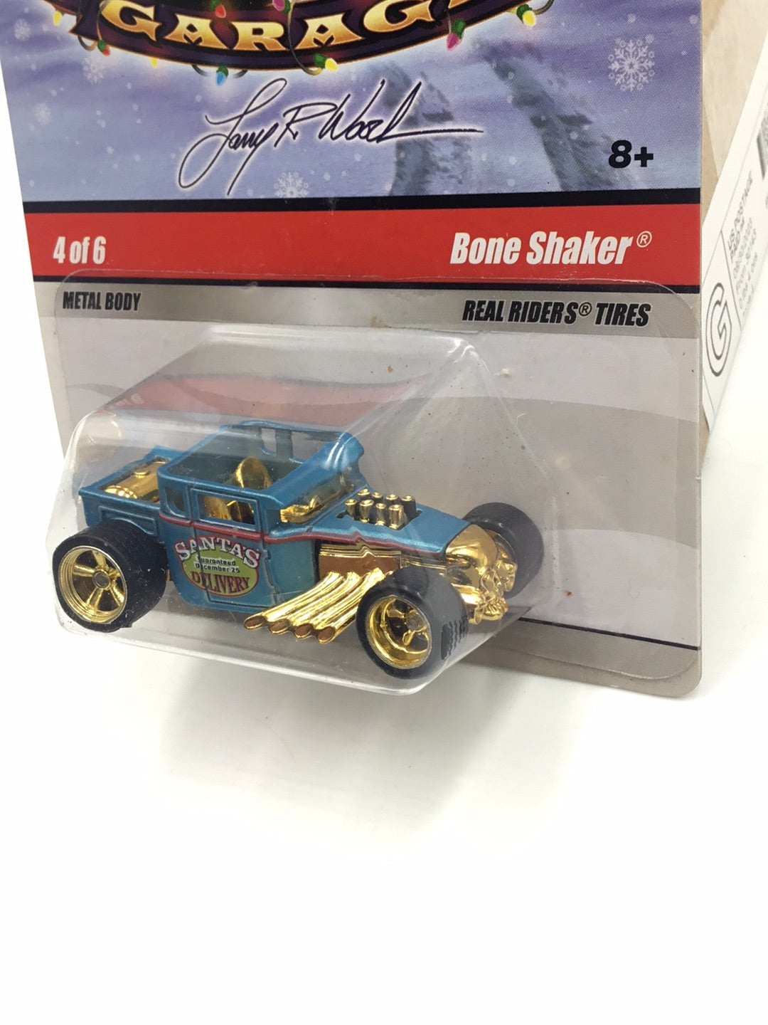 Hot wheels Larrys garage Xmas 4 of 6 Bone Shaker real riders with protector