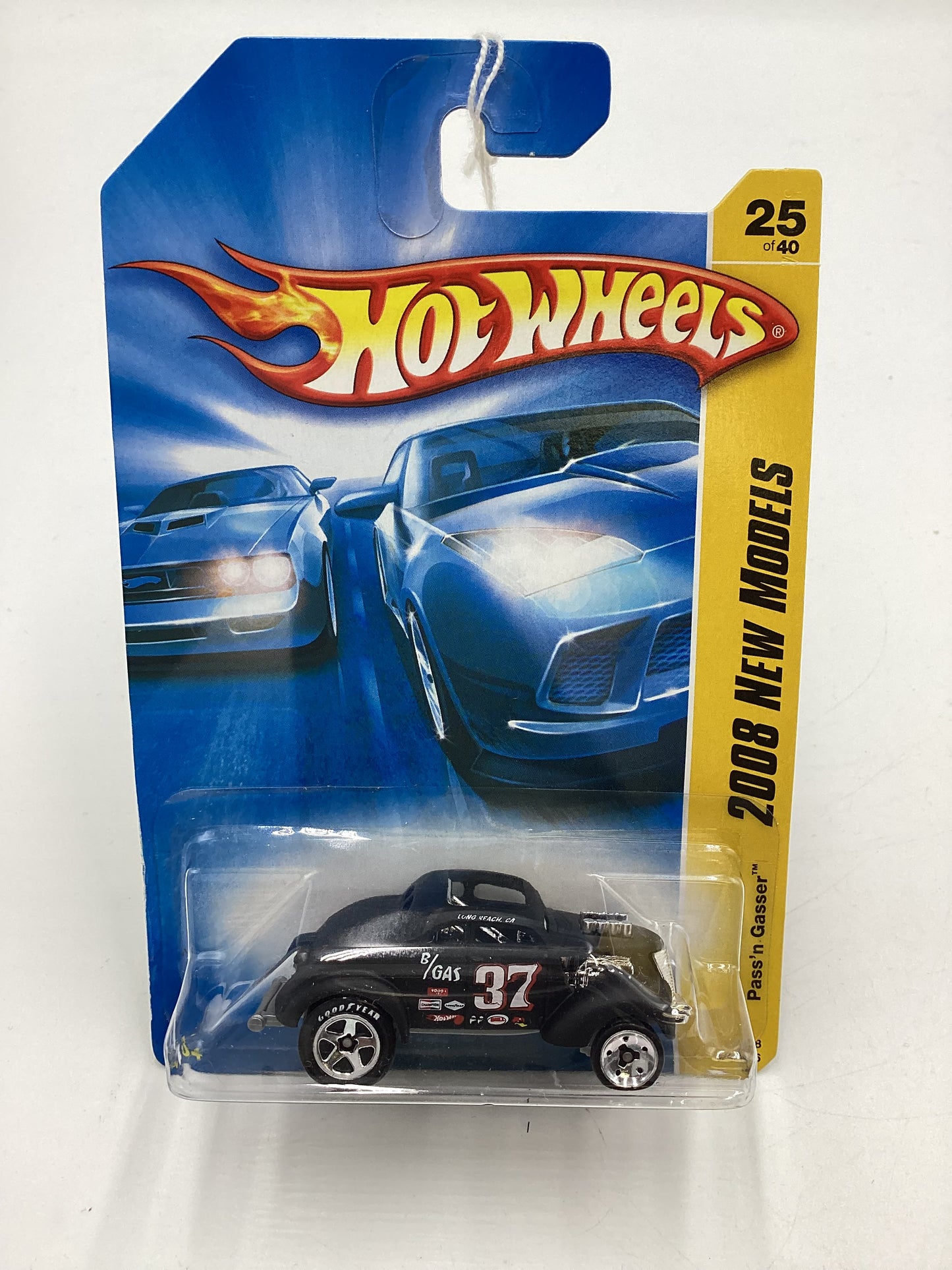 2008 Hot Wheels New Models #25 Pass N Gasser Matte Black 56E