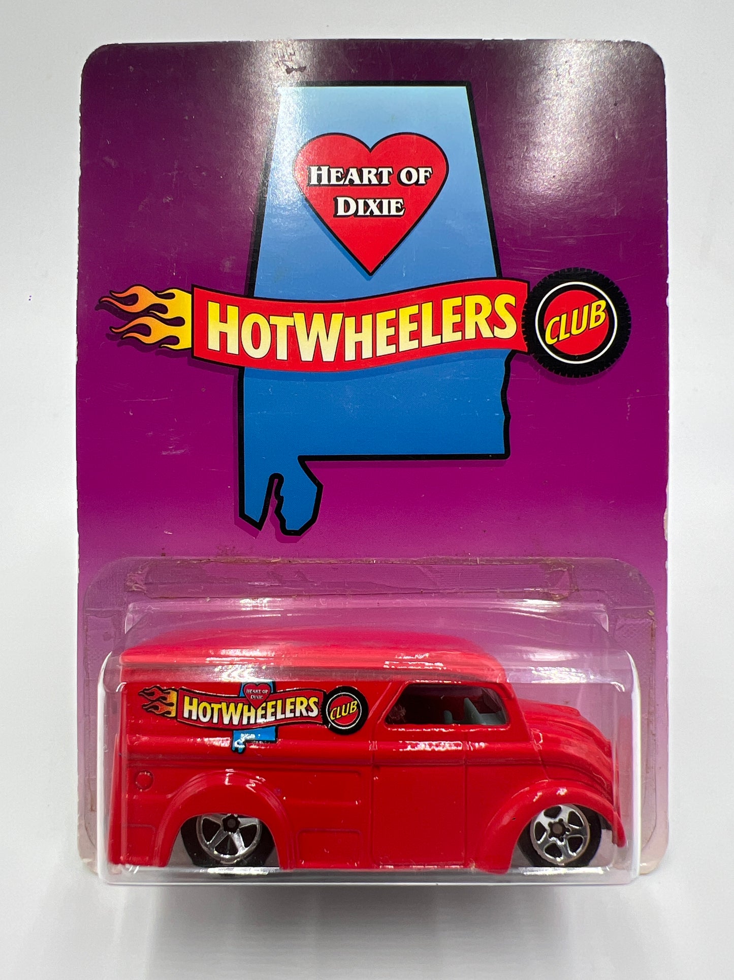 Hot Wheels Hot Wheelers Club Heart Of Dixie Dairy Delivery Red W/Protector