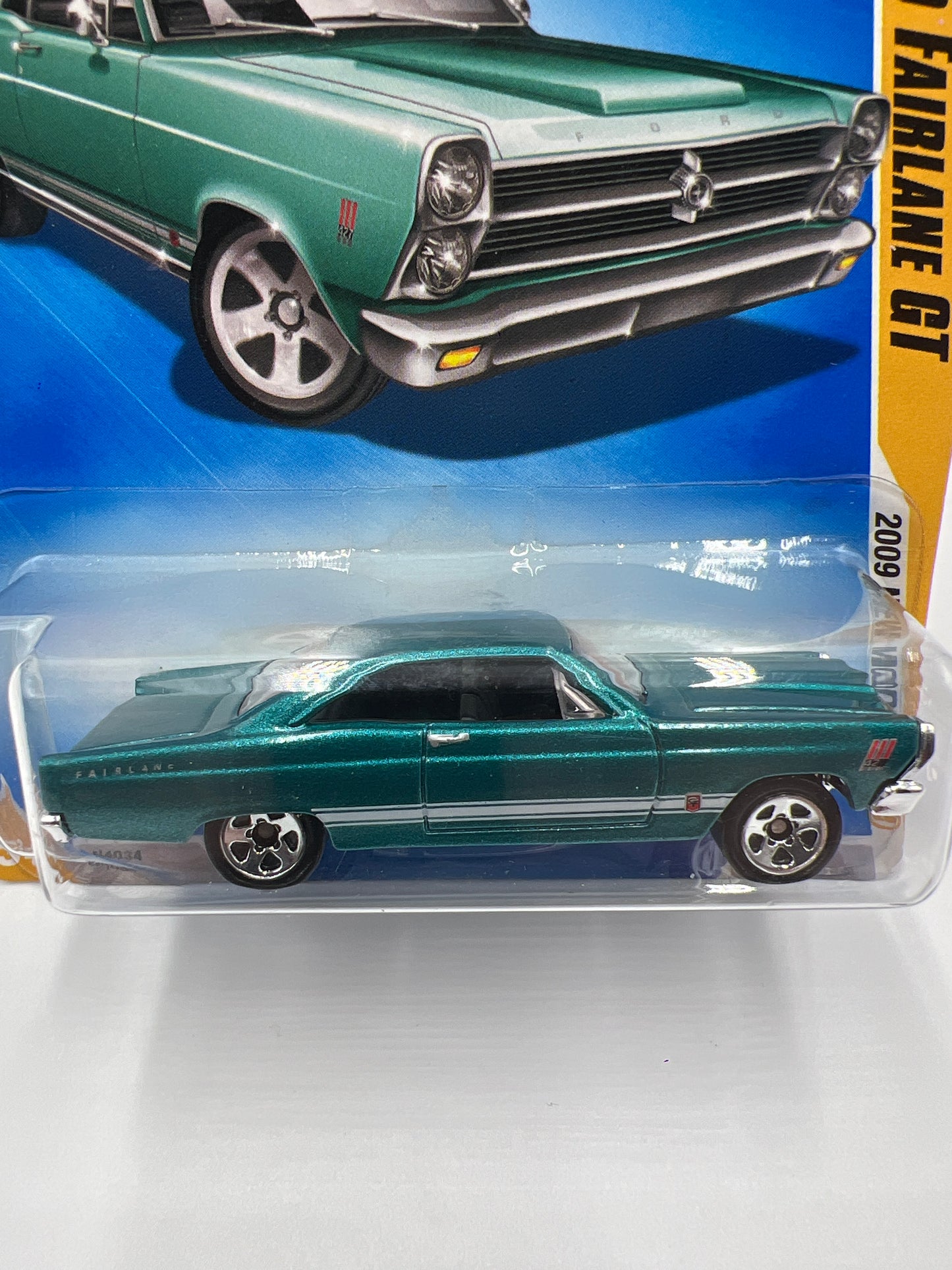 2009 Hot Wheels New Models #31 66 Ford Fairlane GT Teal 19G