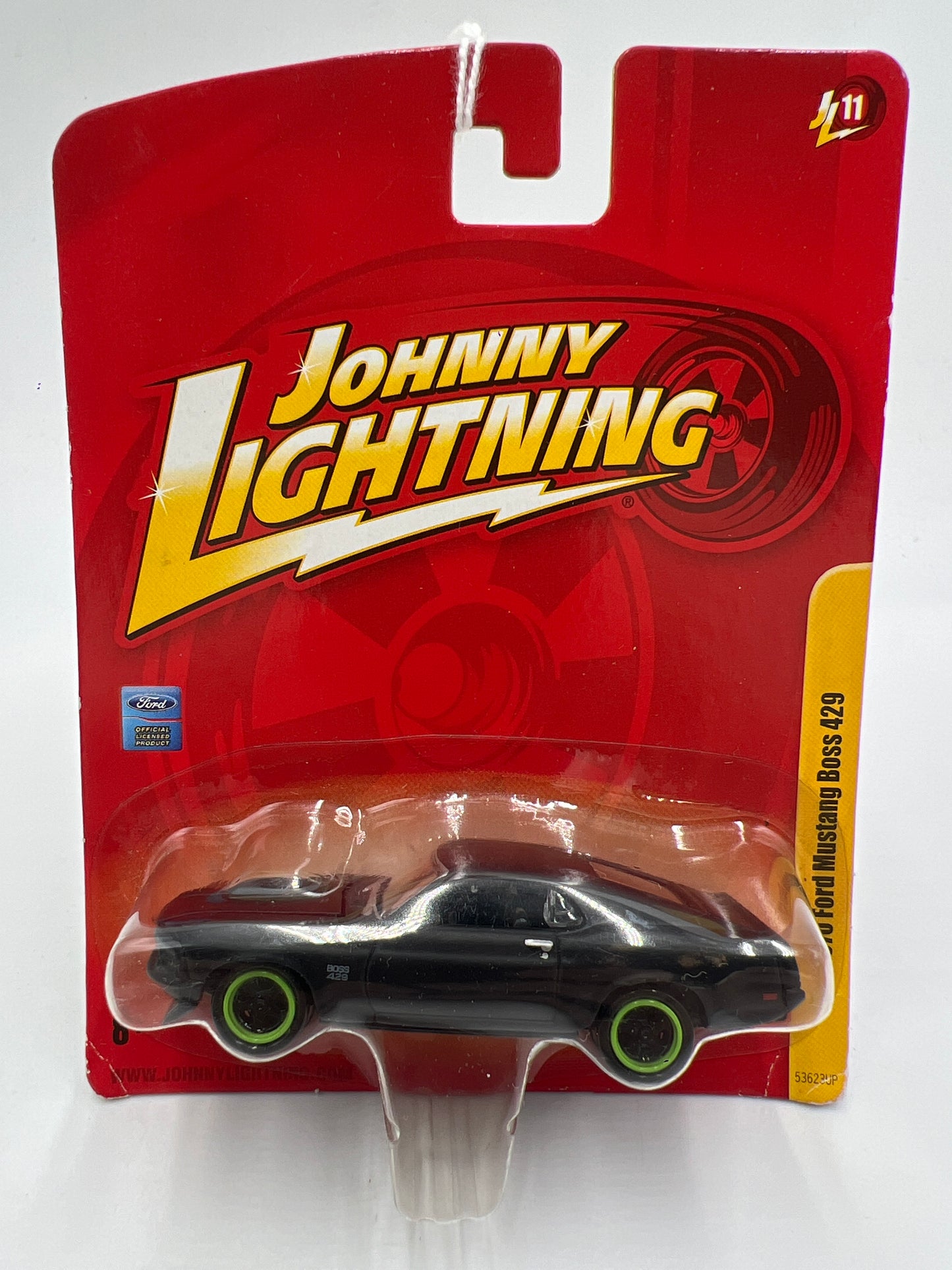 Johnny Lightning Small Card 1970 Ford Mustang Boss 429 Black