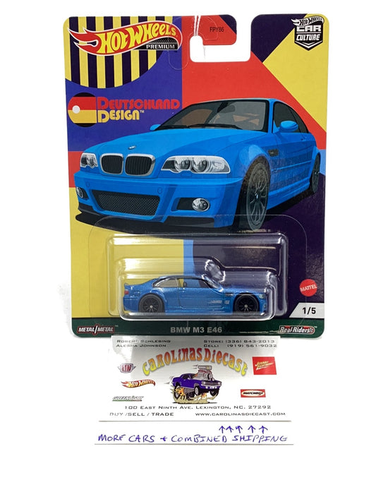 2021 Hot wheels car culture Deutschland Design BMW M3 E46 1/5 252D