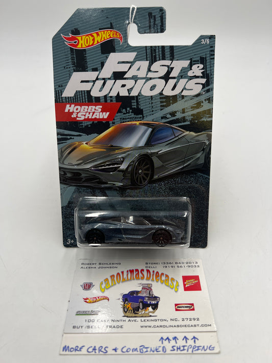 2020 Hot Wheels Fast and Furious Hobbs and Shaw #3 McLaren 720S 70H