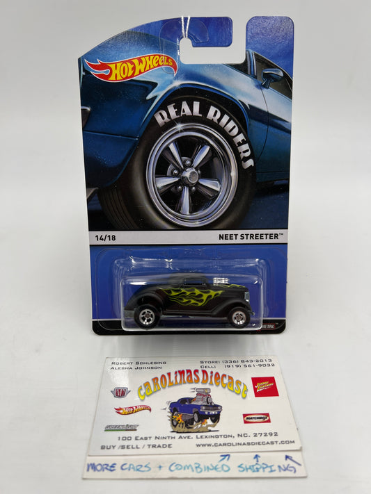 Hot Wheels Premium Real Riders #14 Neet Streeter Black 244K