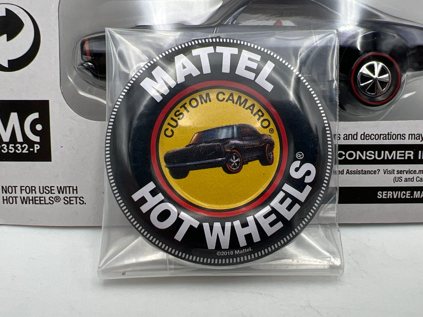 2019 Hot Wheels RLC Club Car Custom Camaro Black W/Protector & Button