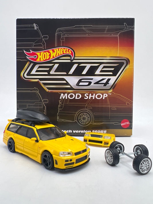 2026 Hot Wheels RLC Elite 64 Mod Shop Nissan Stagea Autech Version 260RS Yellow