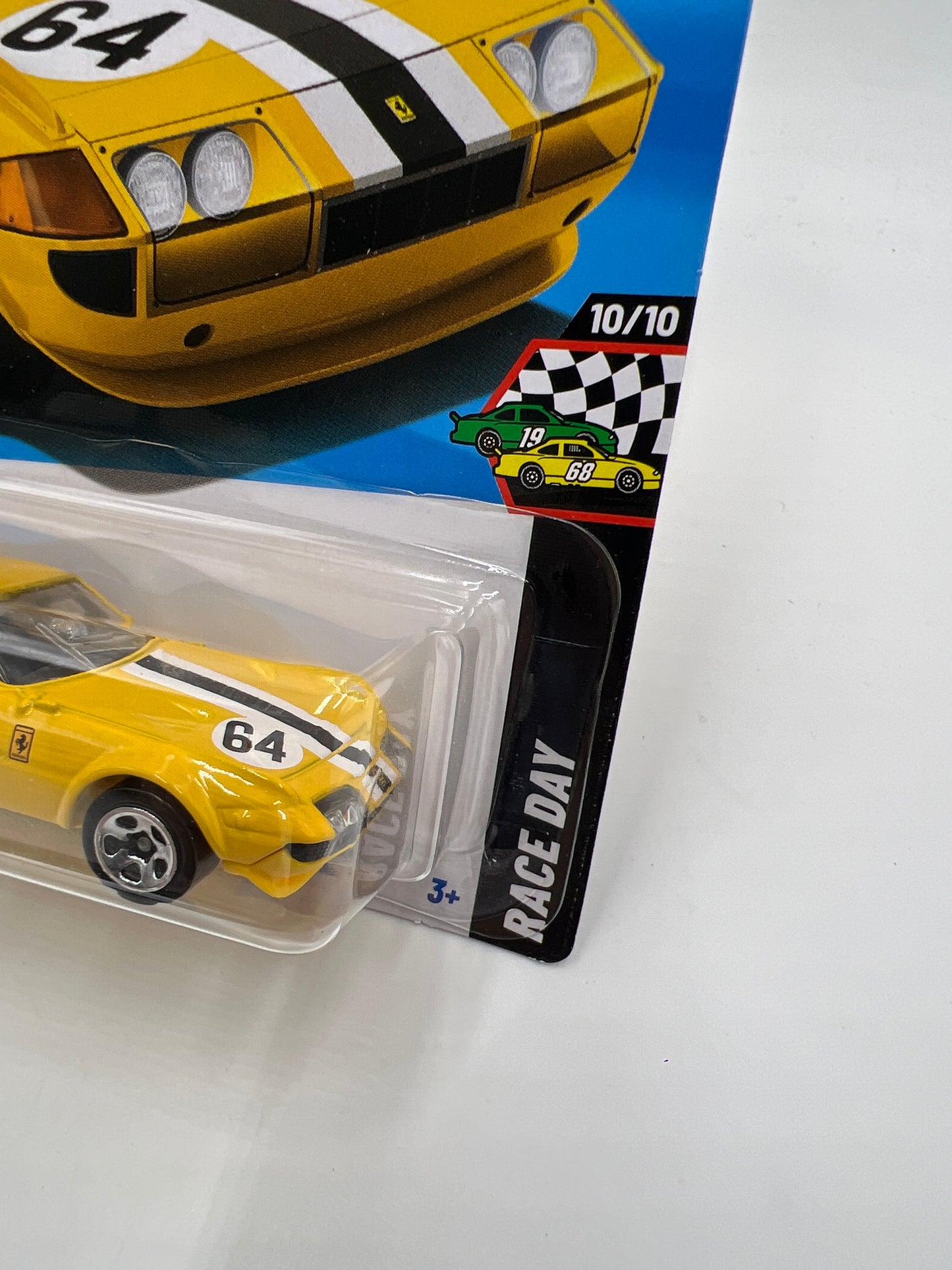 2025 Hot Wheels Q Case Race Day #222 Ferrari 365 GTB4 Competizione Yellow SR